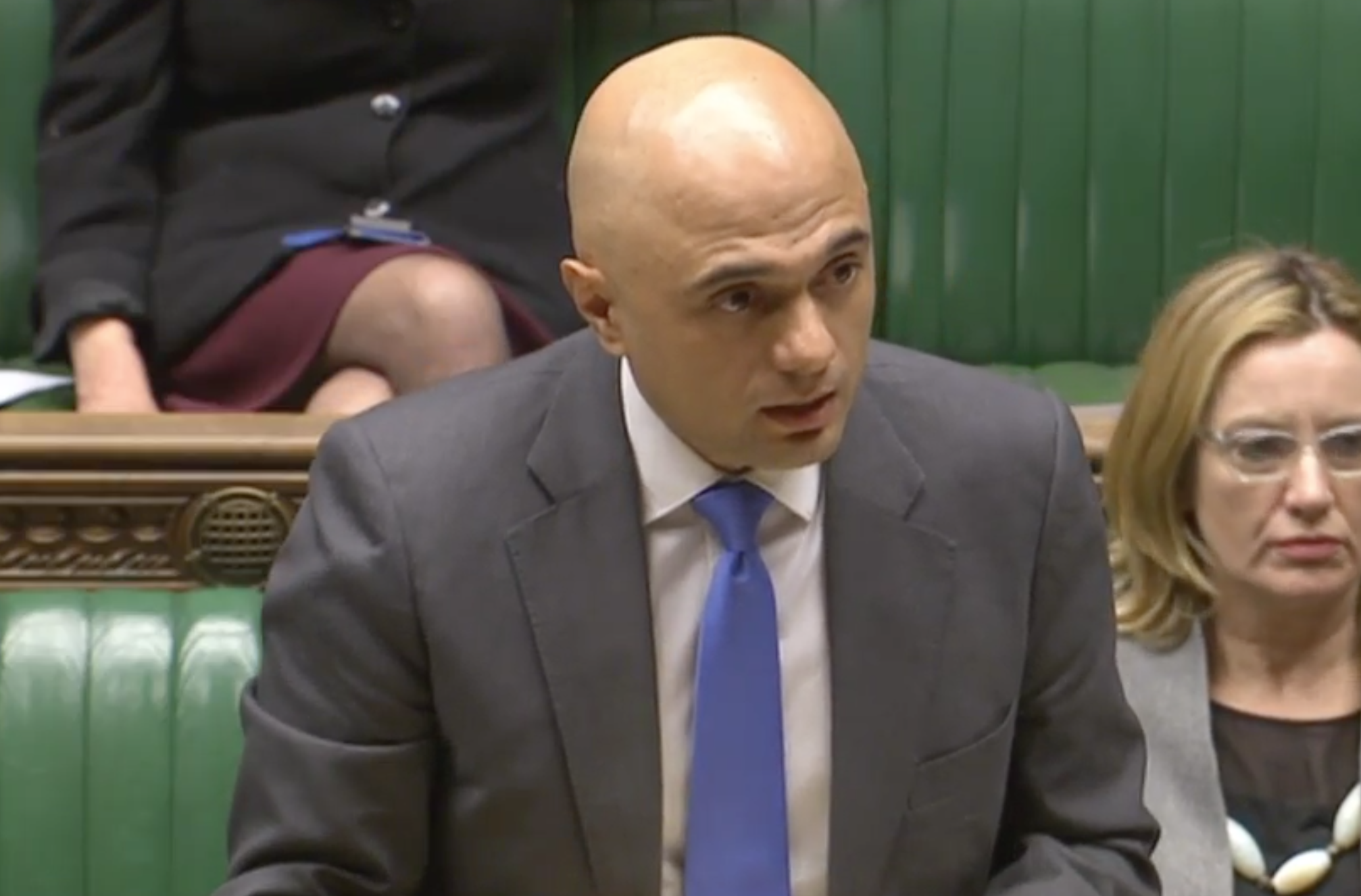 Sajid Javid in the House of Commons