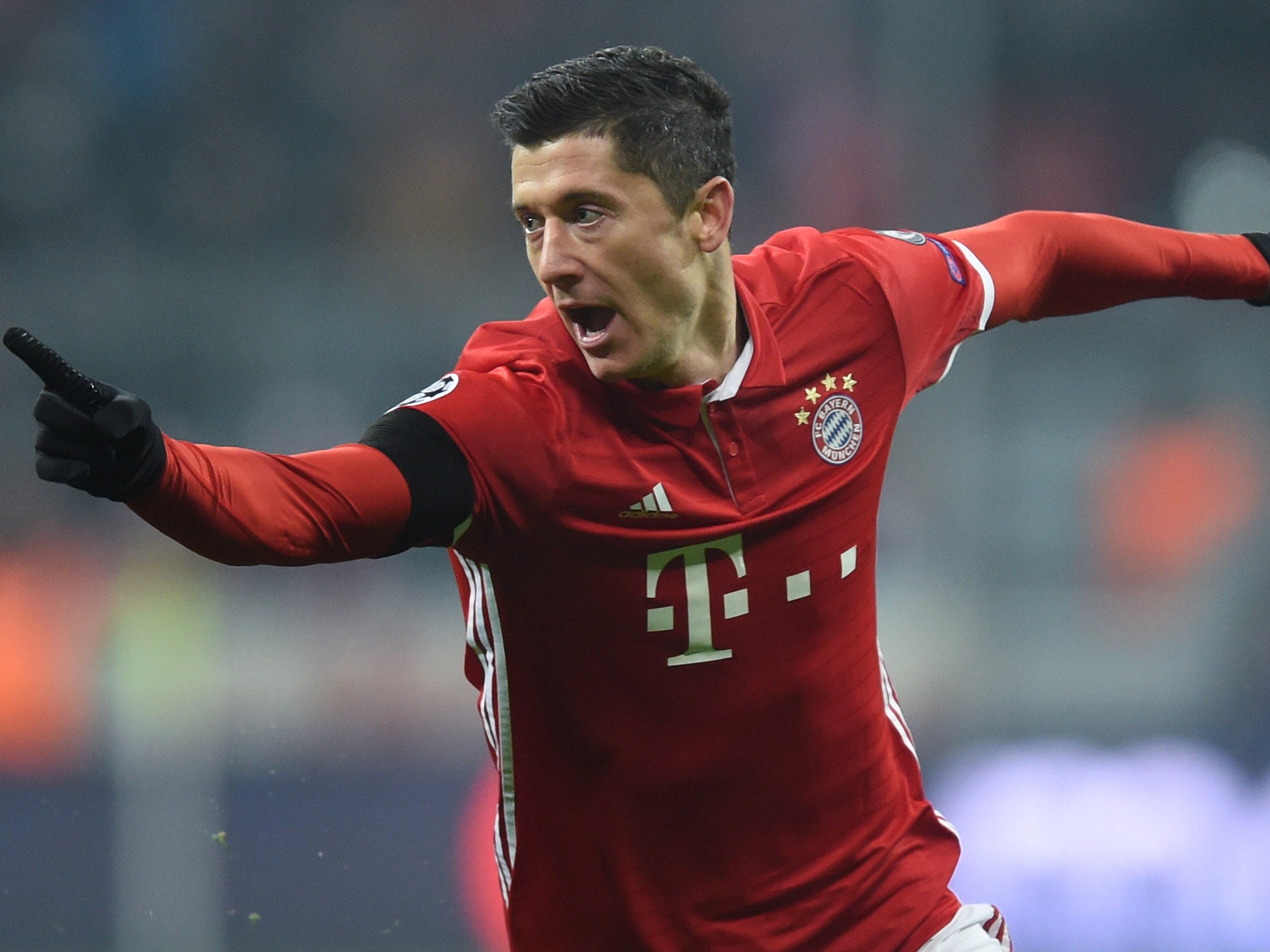 Lewandowski scored a stunning first-half free kick