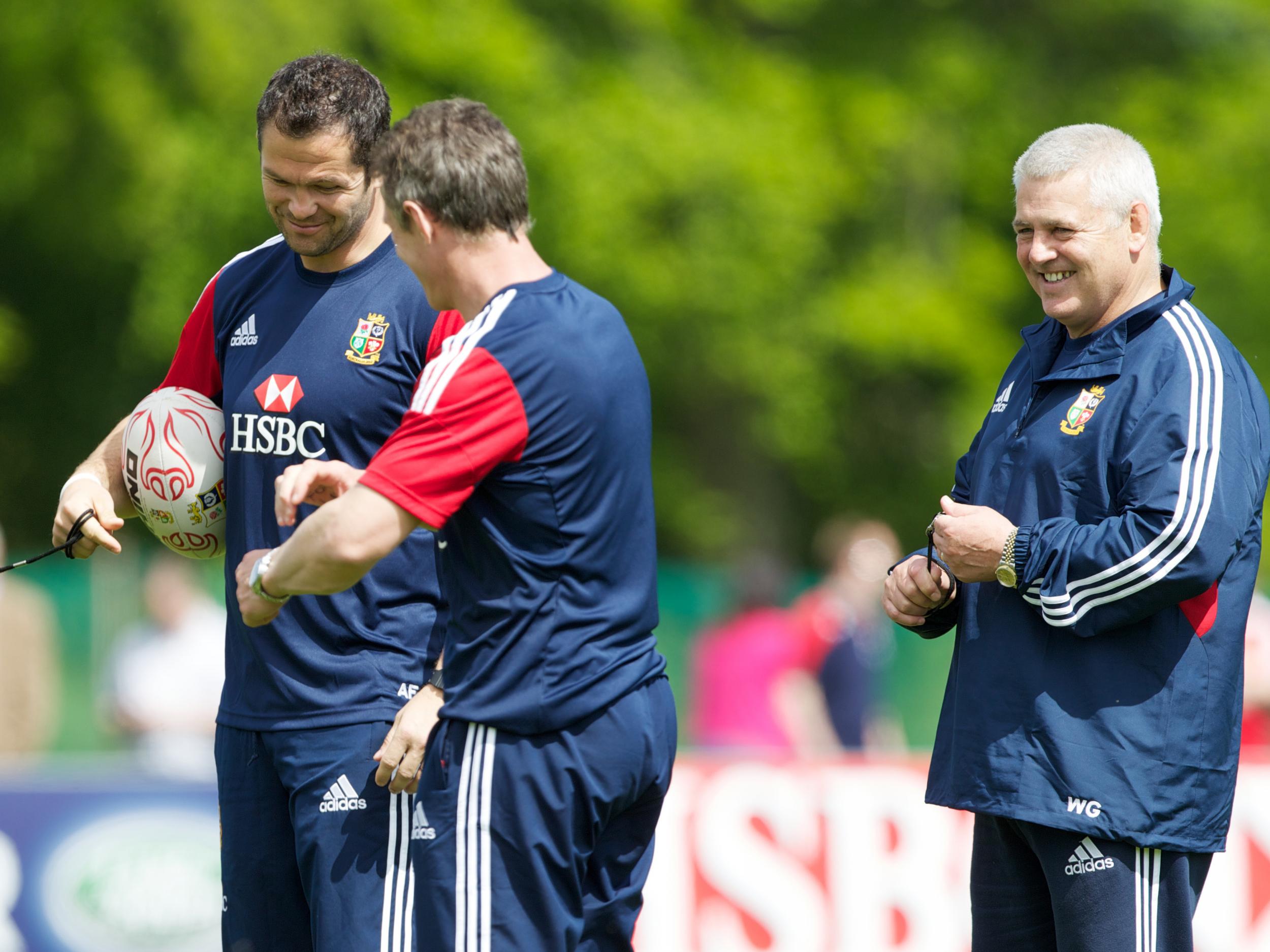 Farrell, Howley and Gatland were three quarters of the 2013 coaching staff