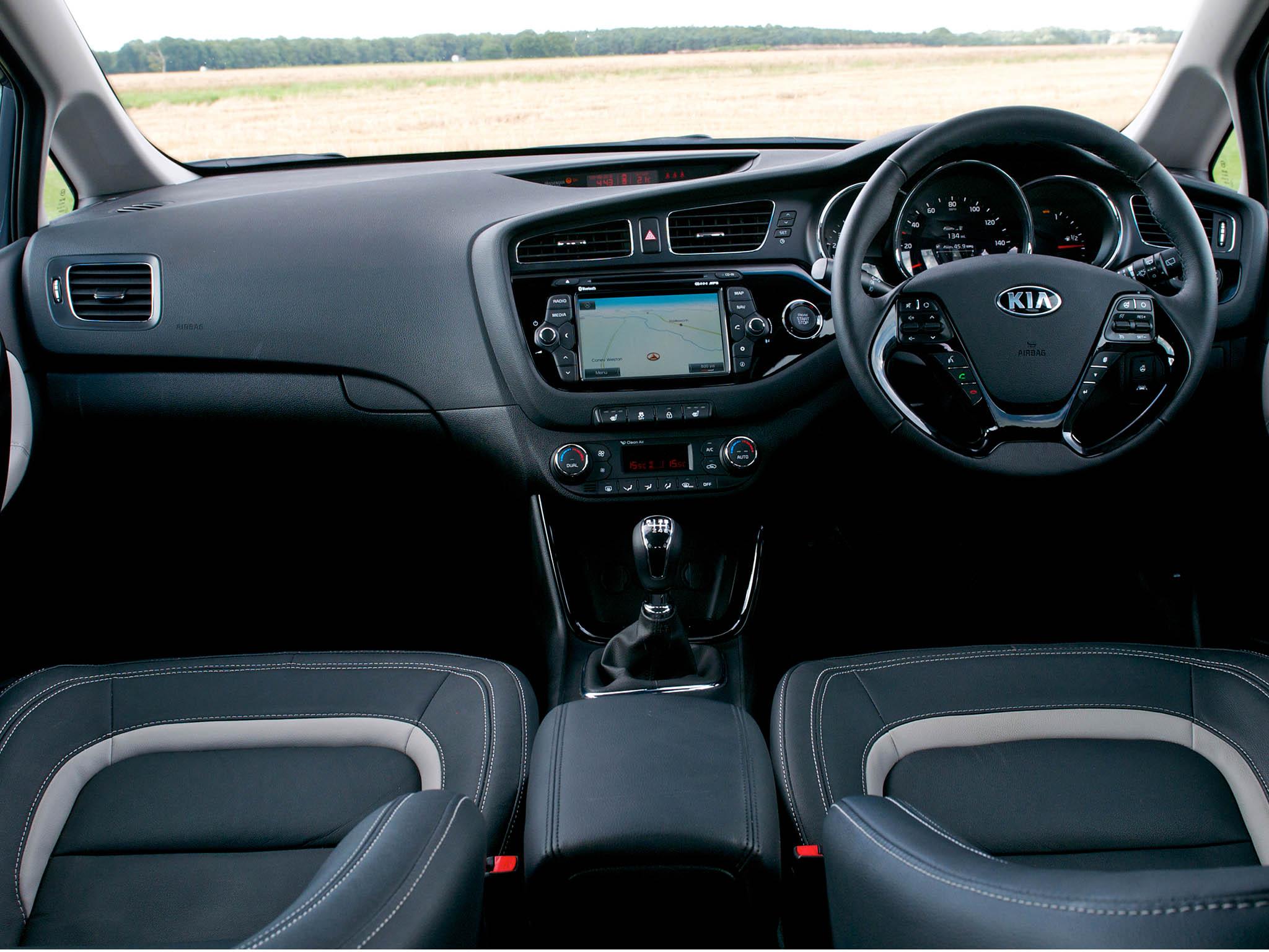 Many of the interior fabrics and materials match those of Toyota or Skoda
