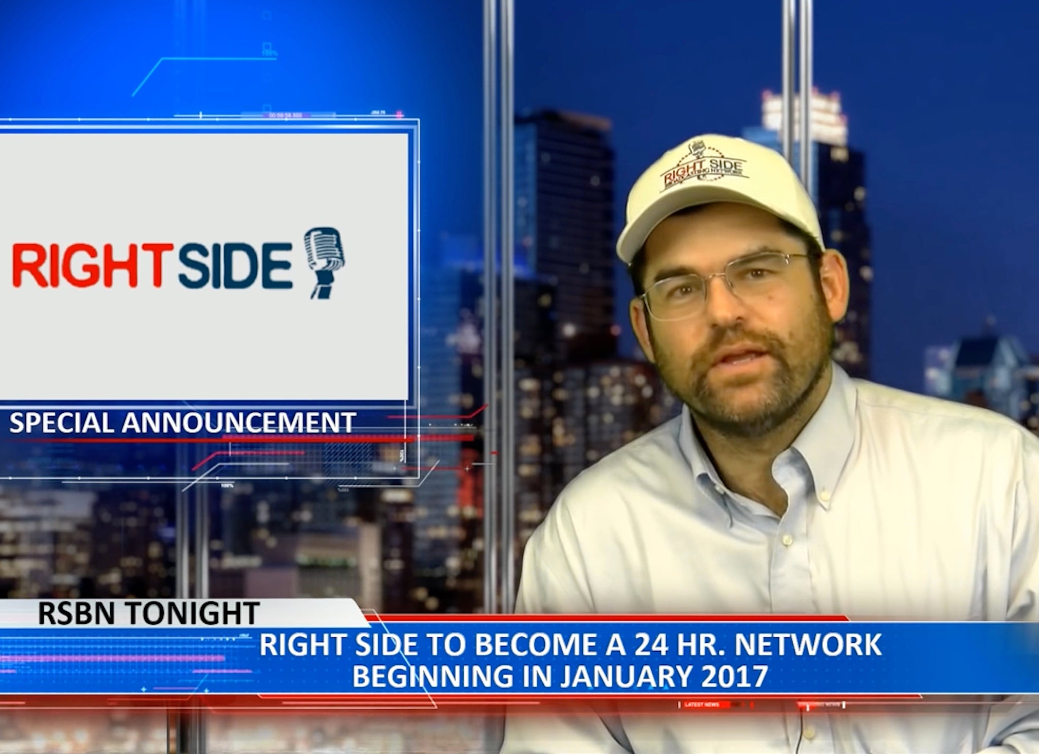 Right Side Broadcasting Network was set up by Trump superfan Joe Seales in 2015