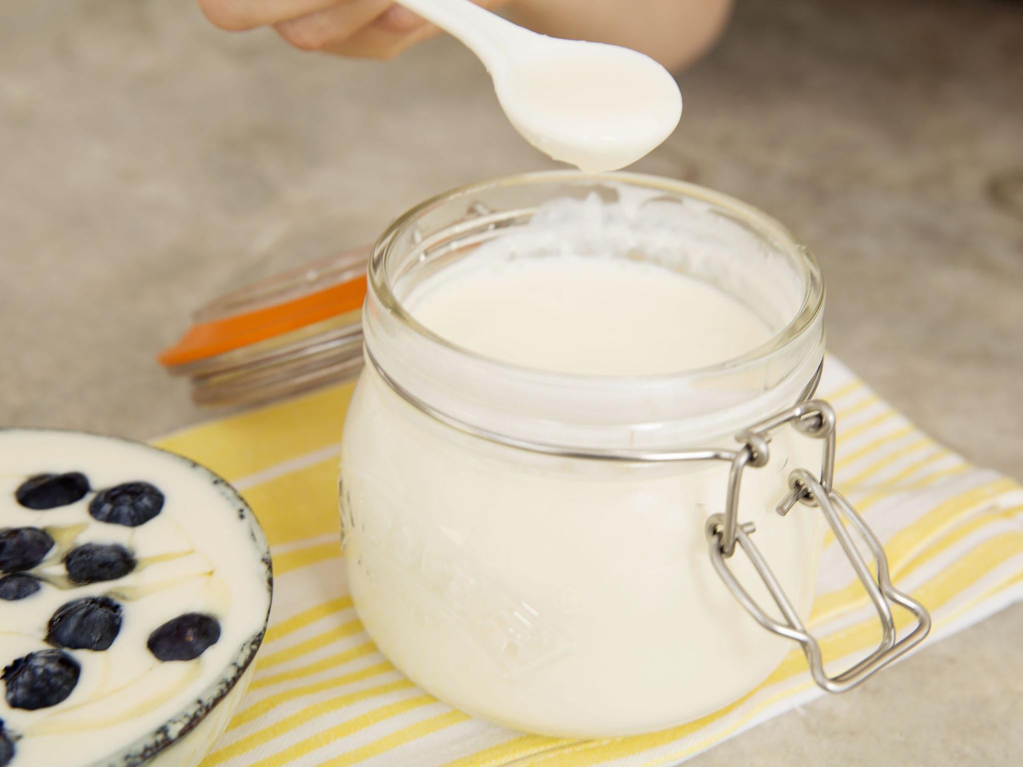 For an extra creamy yoghurt try adding a teaspoon of milk powder