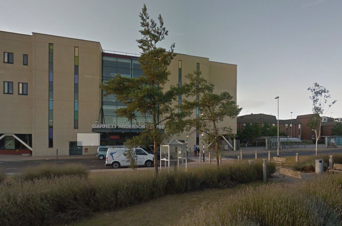 The victim was found in the main hospital car park near the Garrett Anderson A & E centre