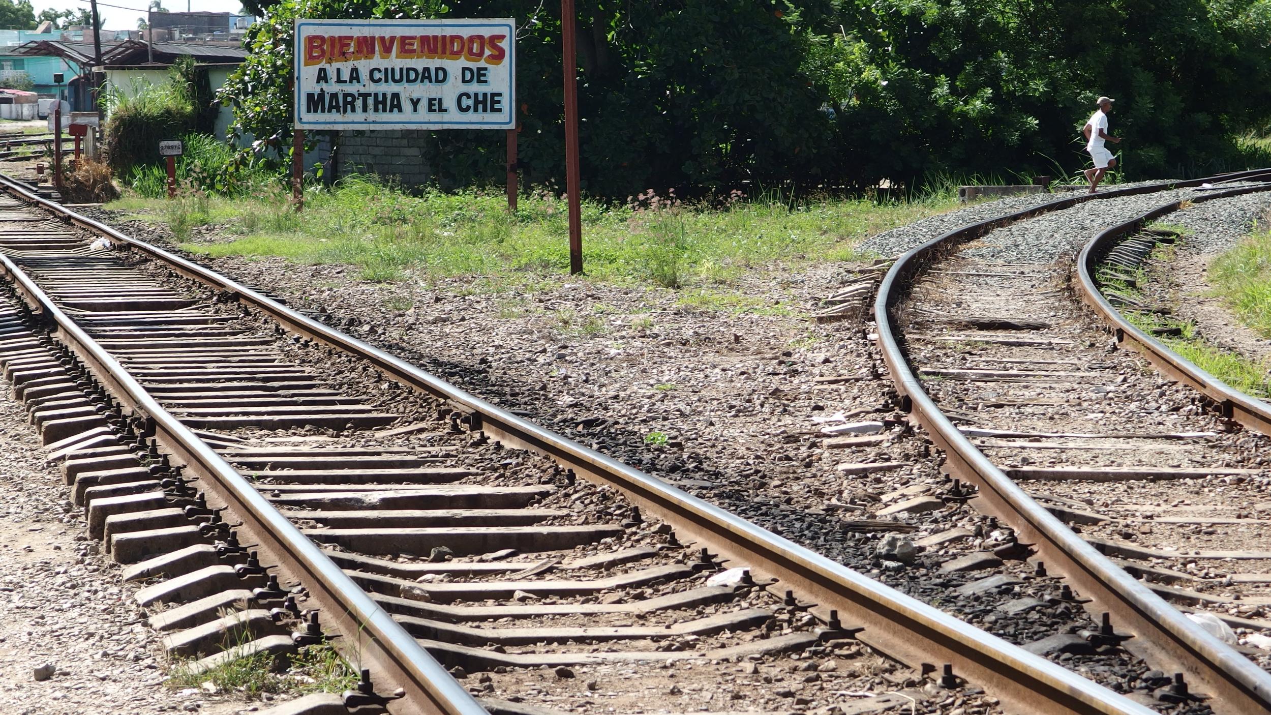 Which way now for Cuba? A railway junction in the city of Santa Clara, location for the decisive revolutionary victory