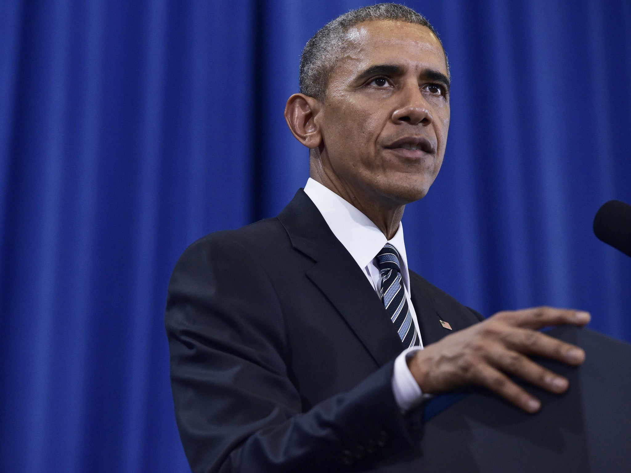 Barack Obama gives a counterterrorism speech in Tampa