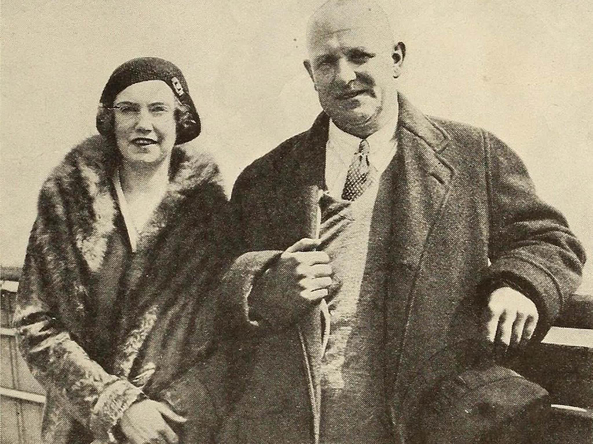 PG Wodehouse with his adopted daughter, Leonora, in 1930