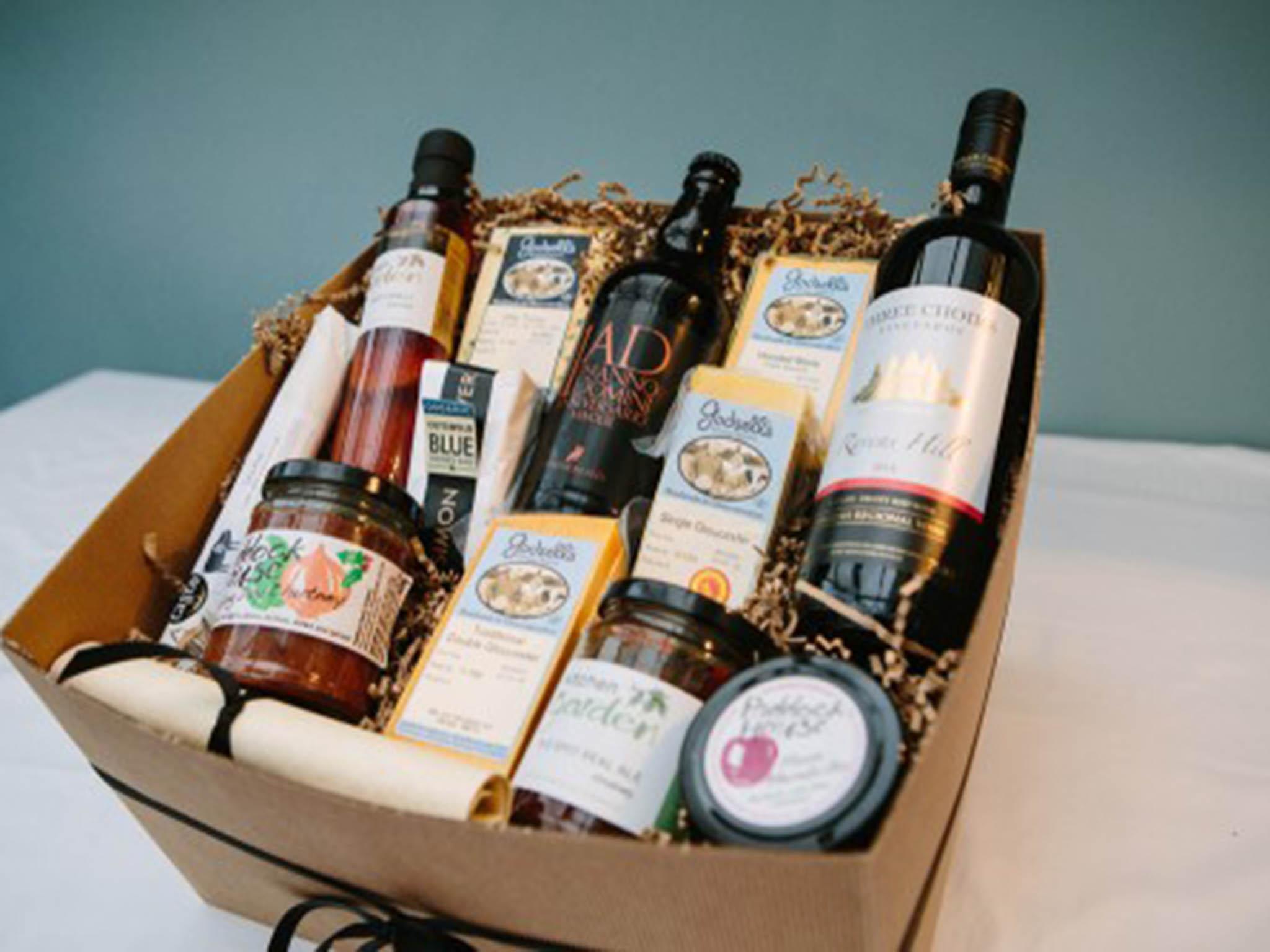 The Big Cheese hamper made up of artisan cheese from the Cotswolds