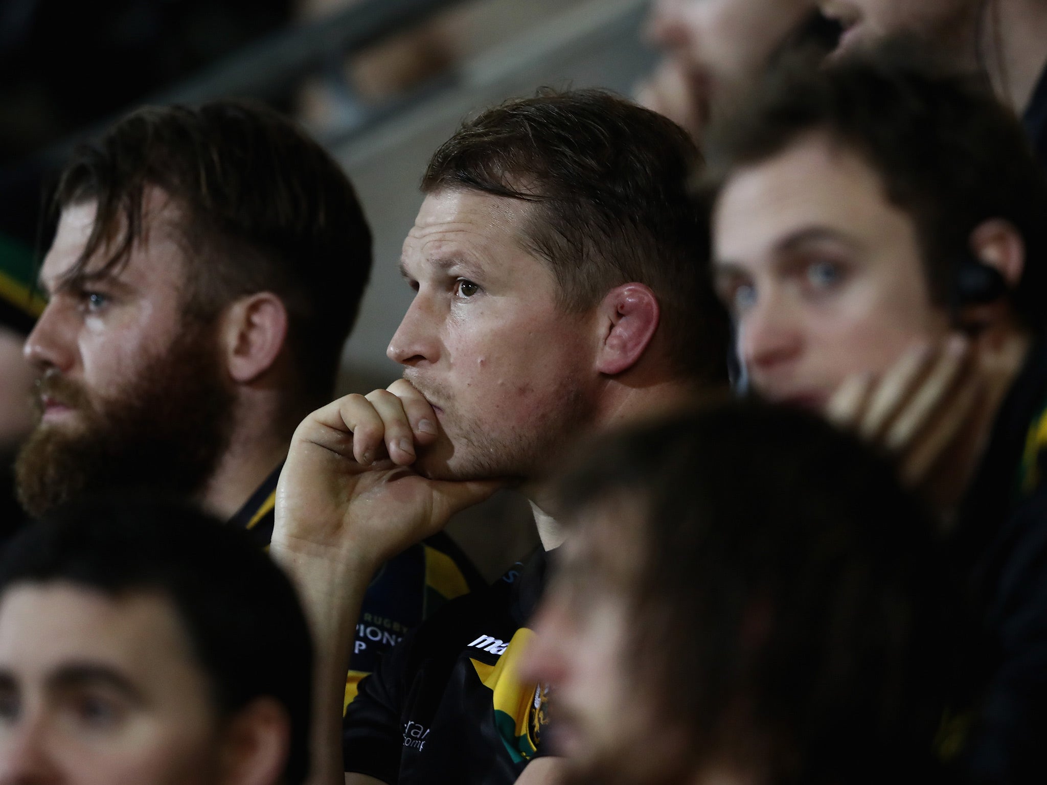 Hartley watched the remainder of his side's defeat from the stands