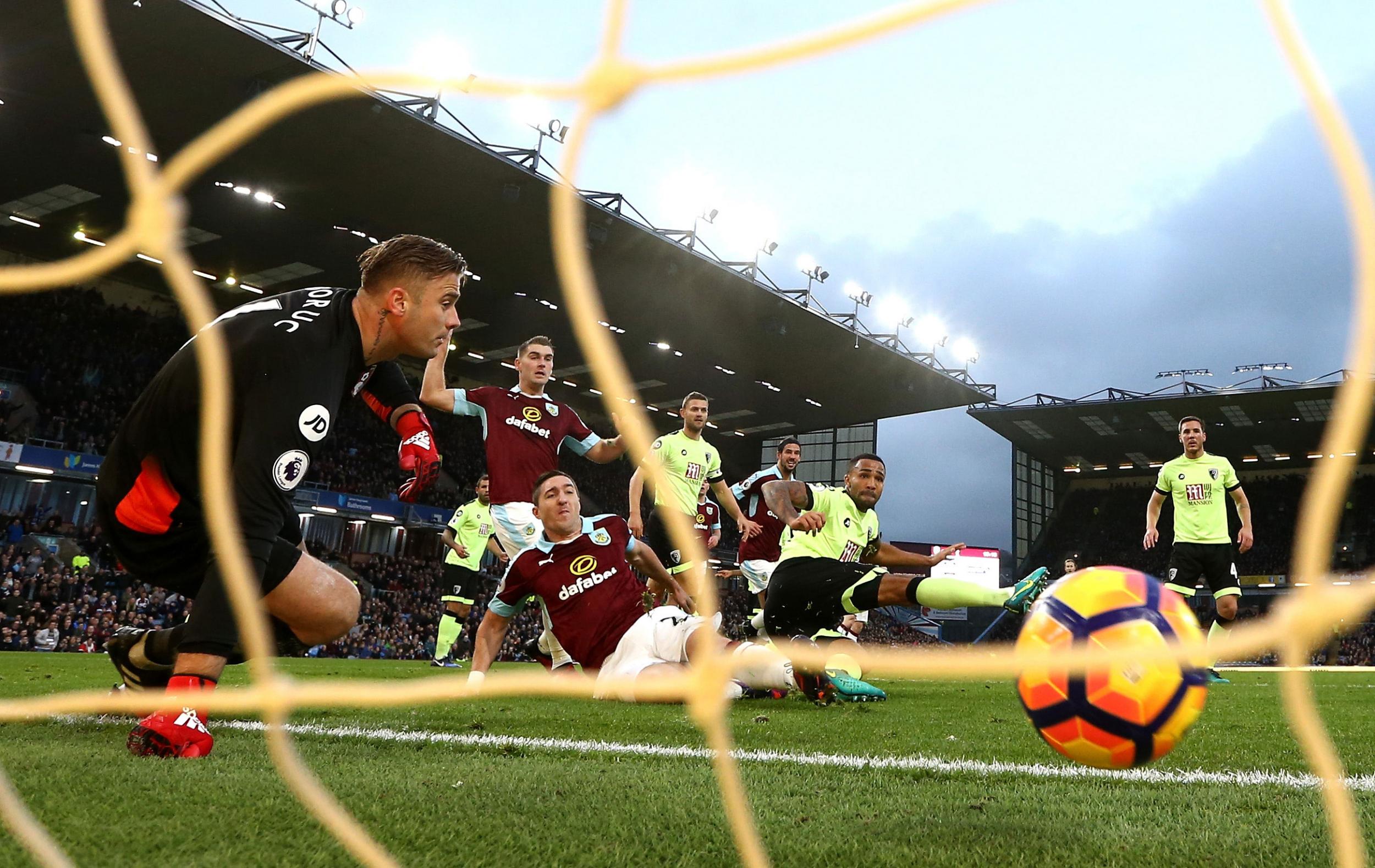 Stephen Ward is on hand to take advantage of a mistake from Artur Boruc