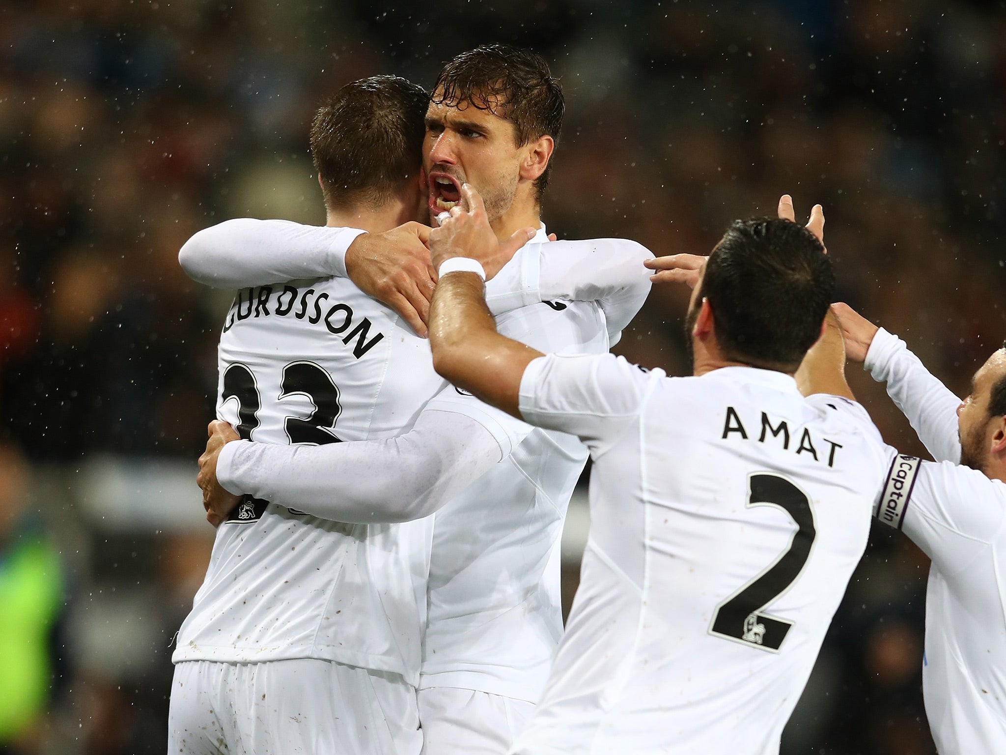 Llorente scored his fourth and fifth goals of the season in the win