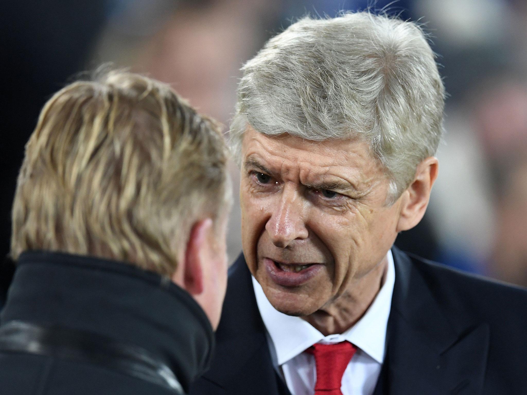 Arsene Wenger's complaint over the match-winning corner was joked at by Ronald Koeman