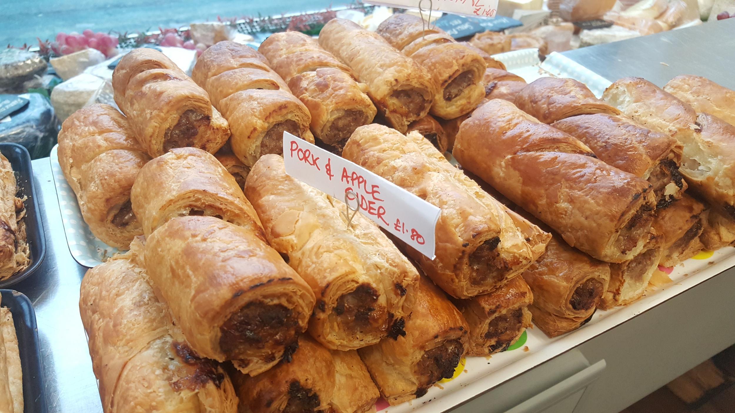 Three hundred of these signature sausage rolls are sold every Saturday