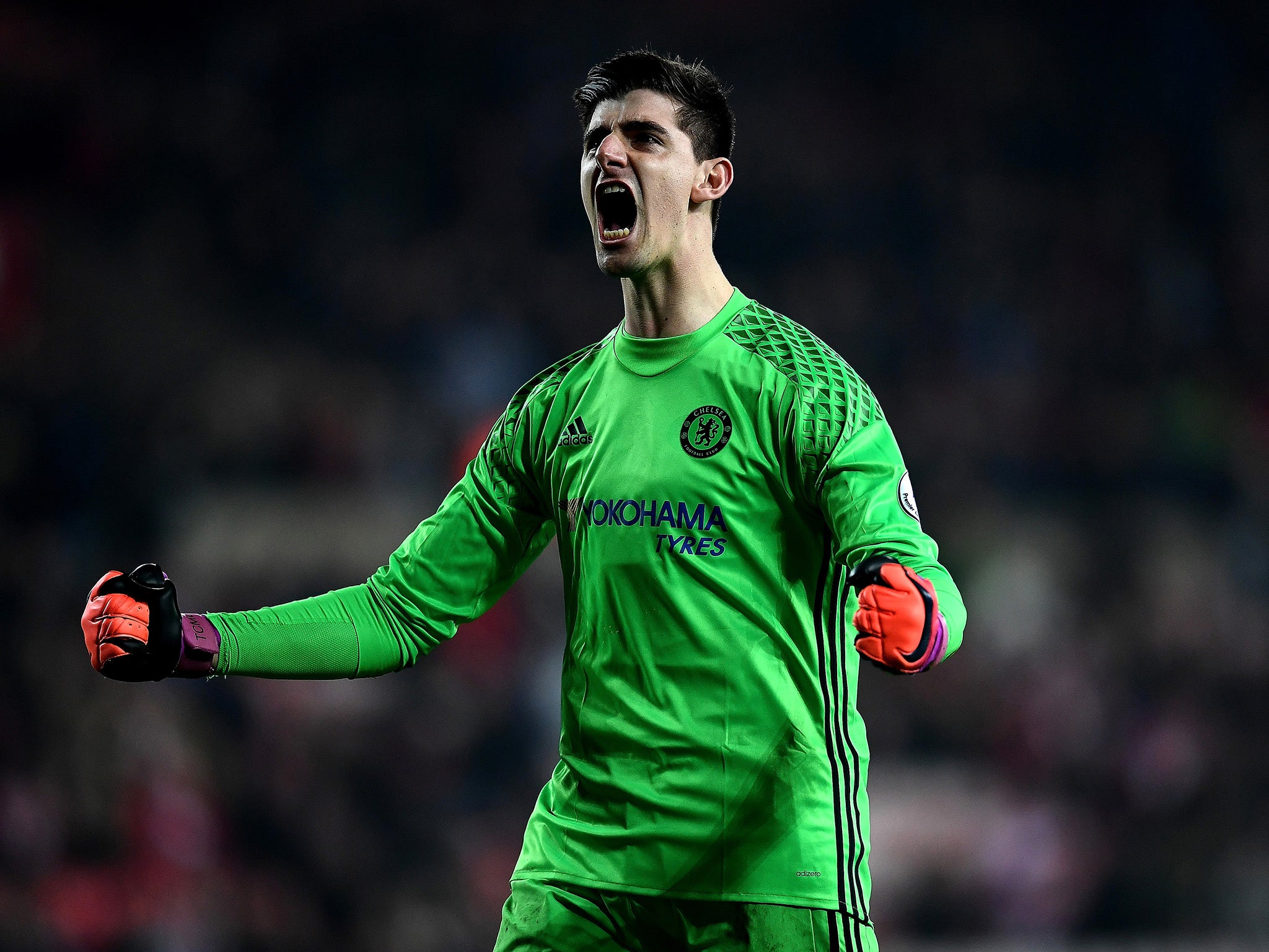 Courtois denied Denayer with a vital save late on