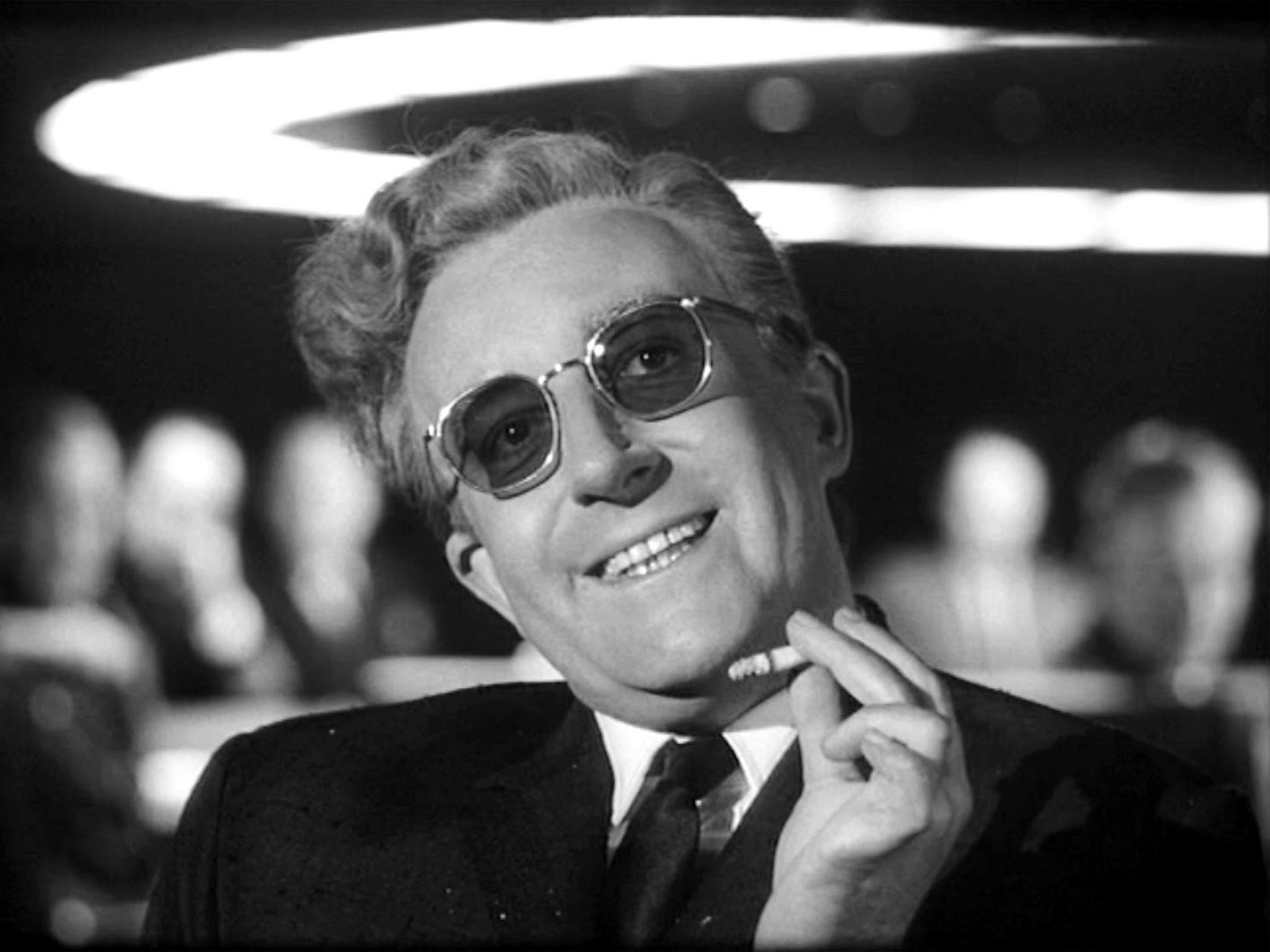 Sellers as Dr Strangelove, one of three characters he played in the 1964 comedy