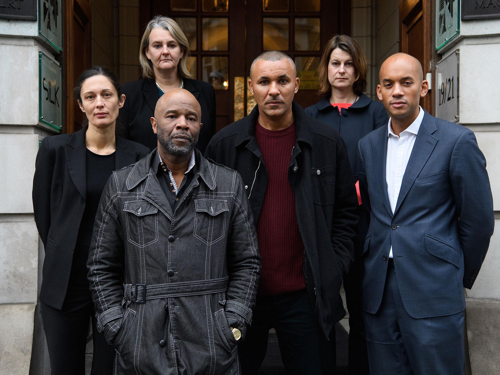 Raymond Stevenson, co-founder of Sosa, with association members and MPs Helen Hayes and Chuka Umunna at the release of the report on Thursday