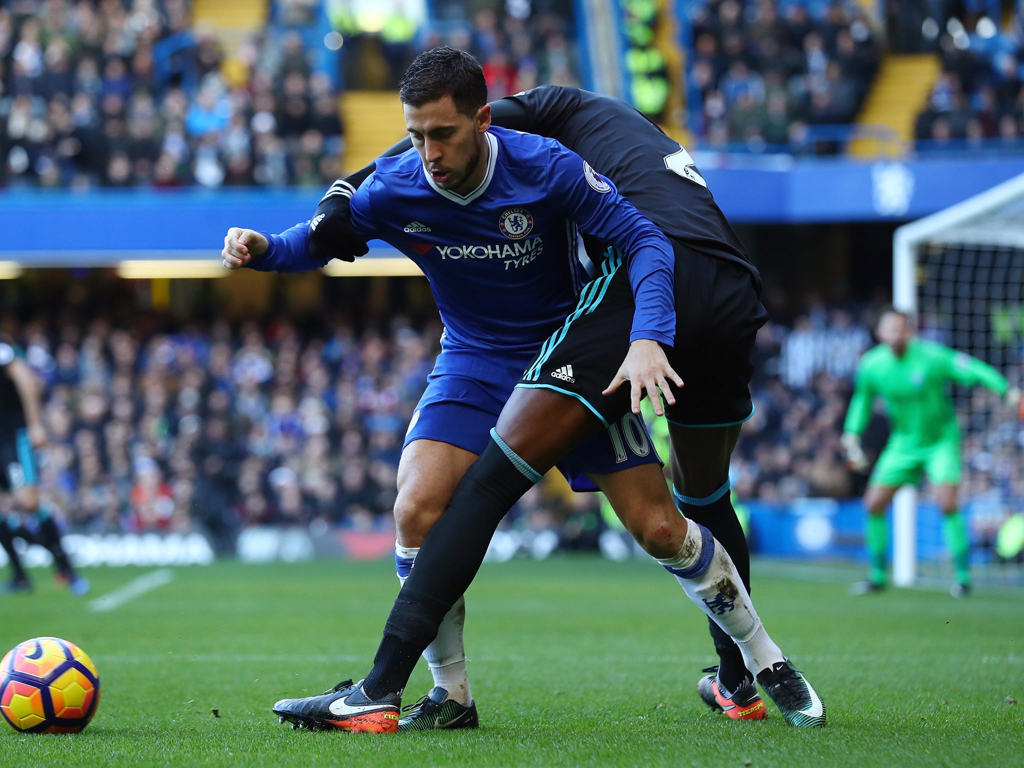 Hazard picked up an injury during Sunday's 1-0 over West Bromwich Albion