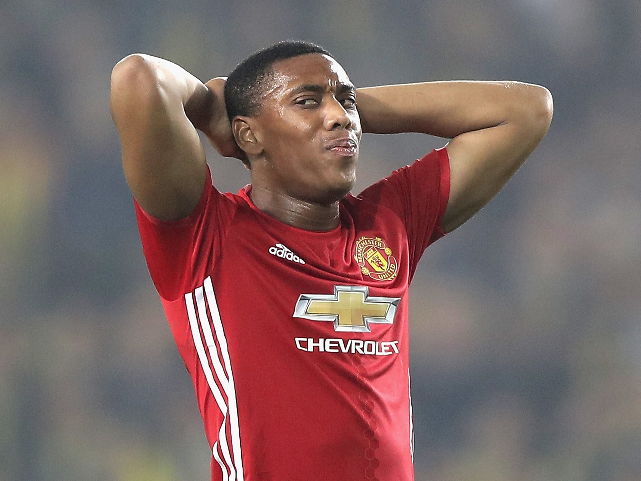 Martial has not made the matchday squad in either of United's last two games