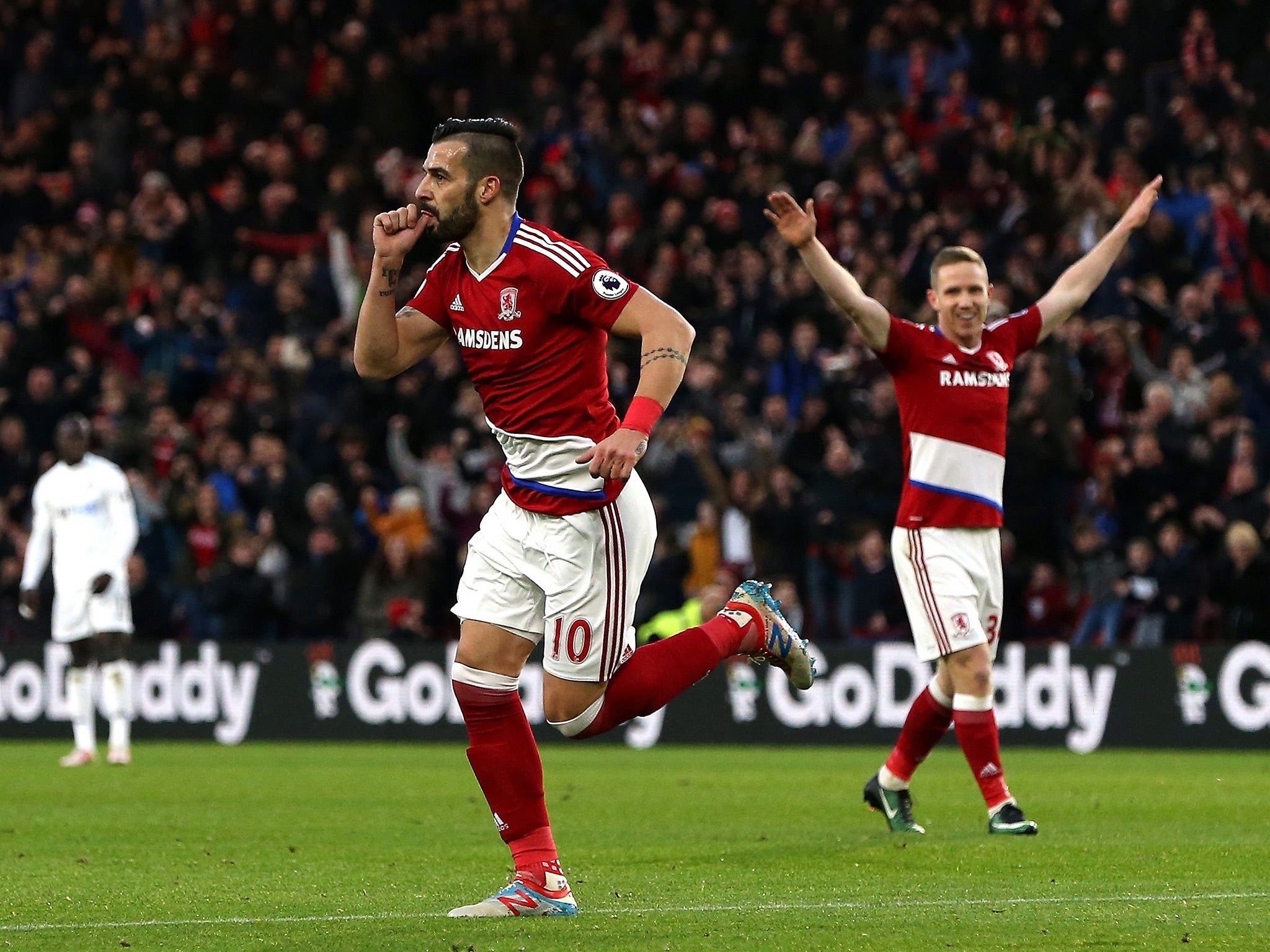 Negredo scored his second from the penalty spot