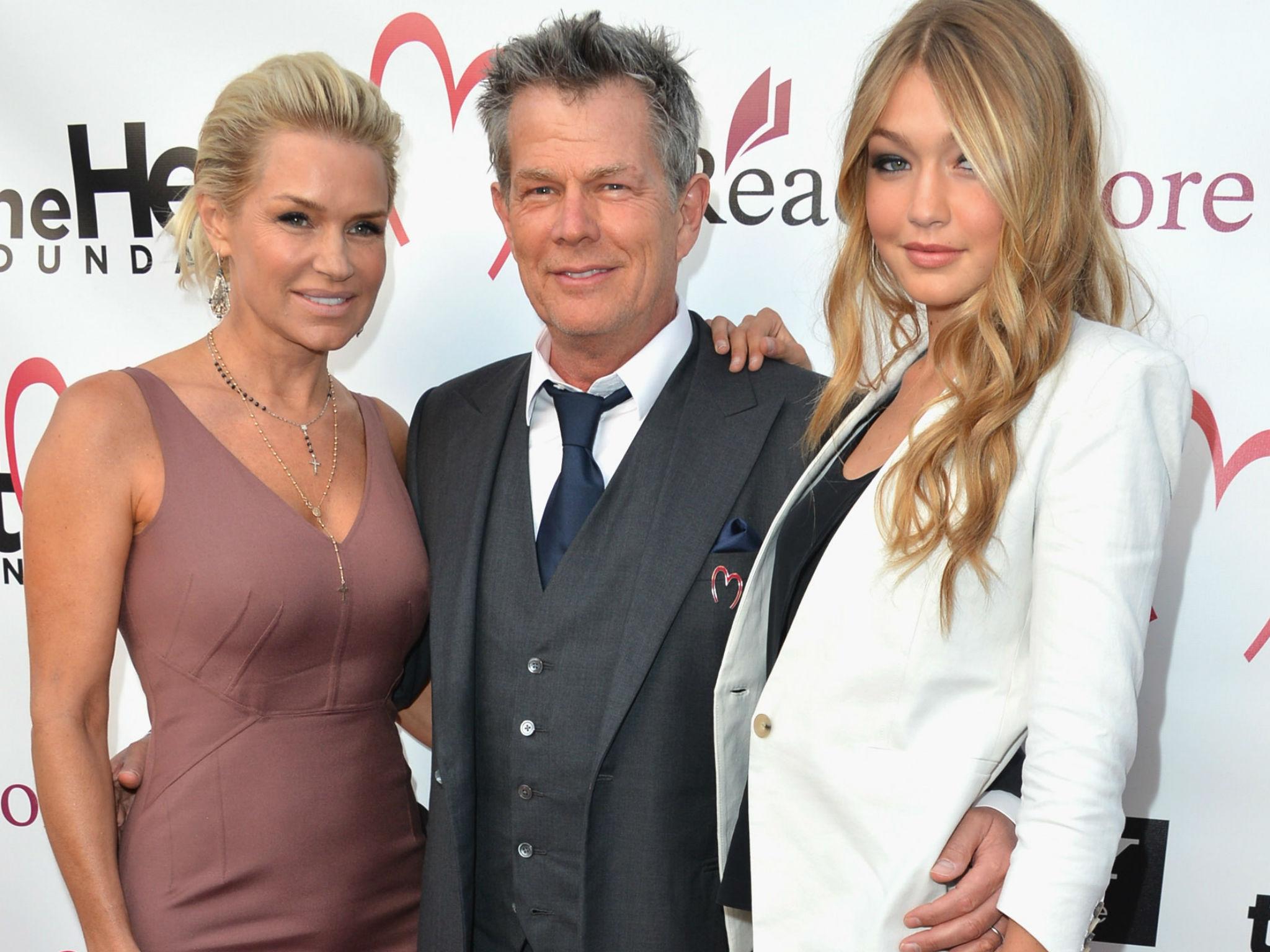 David Foster with Yolanda Hadid and daughter Gigi Hadid