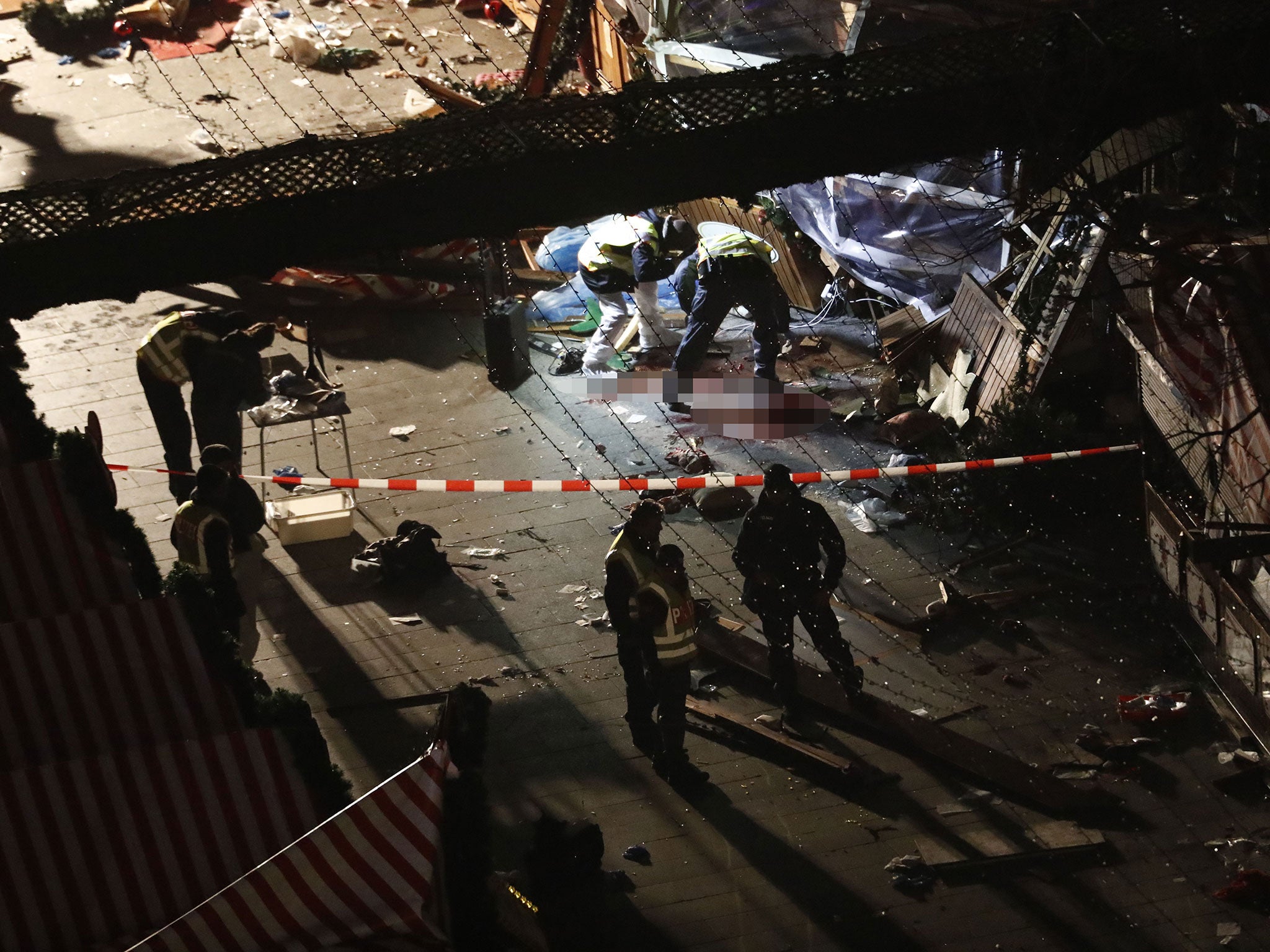 Police have stormed a refugee camp elsewhere in Germany Odd Andersen/AFP/Getty