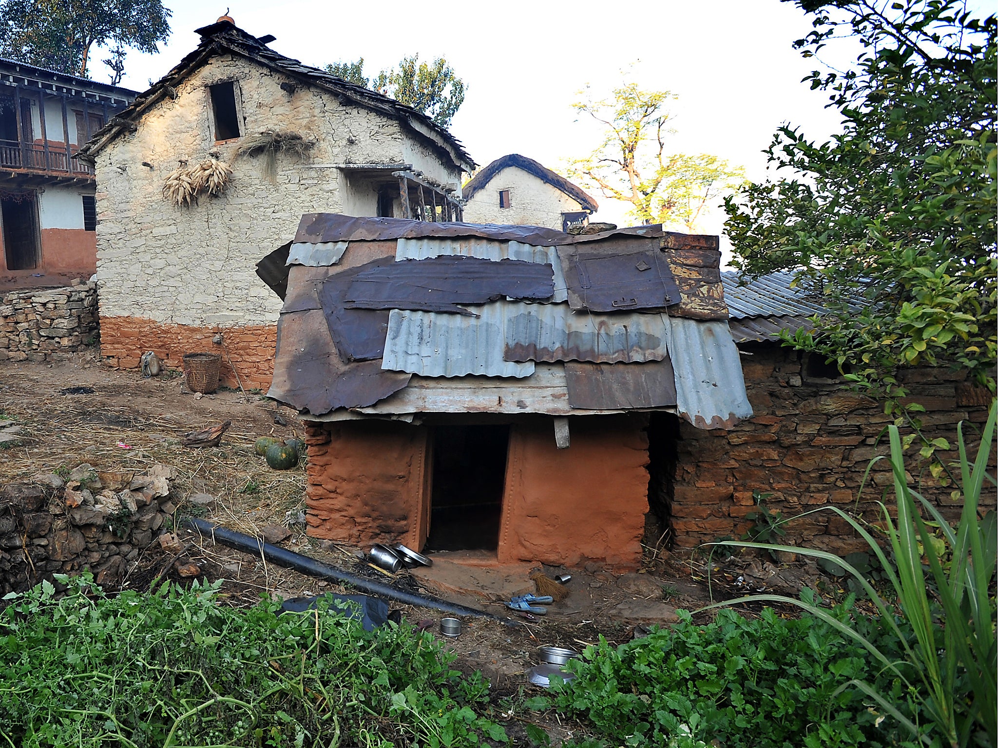 A chhaupadi hut in Achram, Nepal