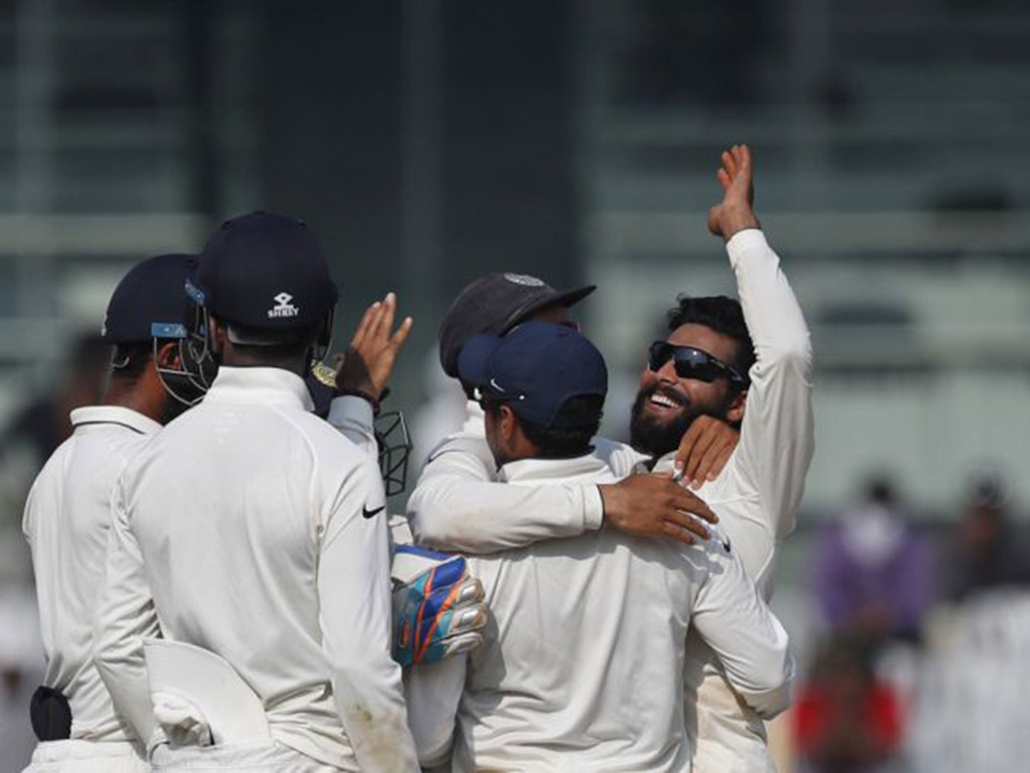 Ravindra Jadeja took career-best figures of seven wickets for 48 runs