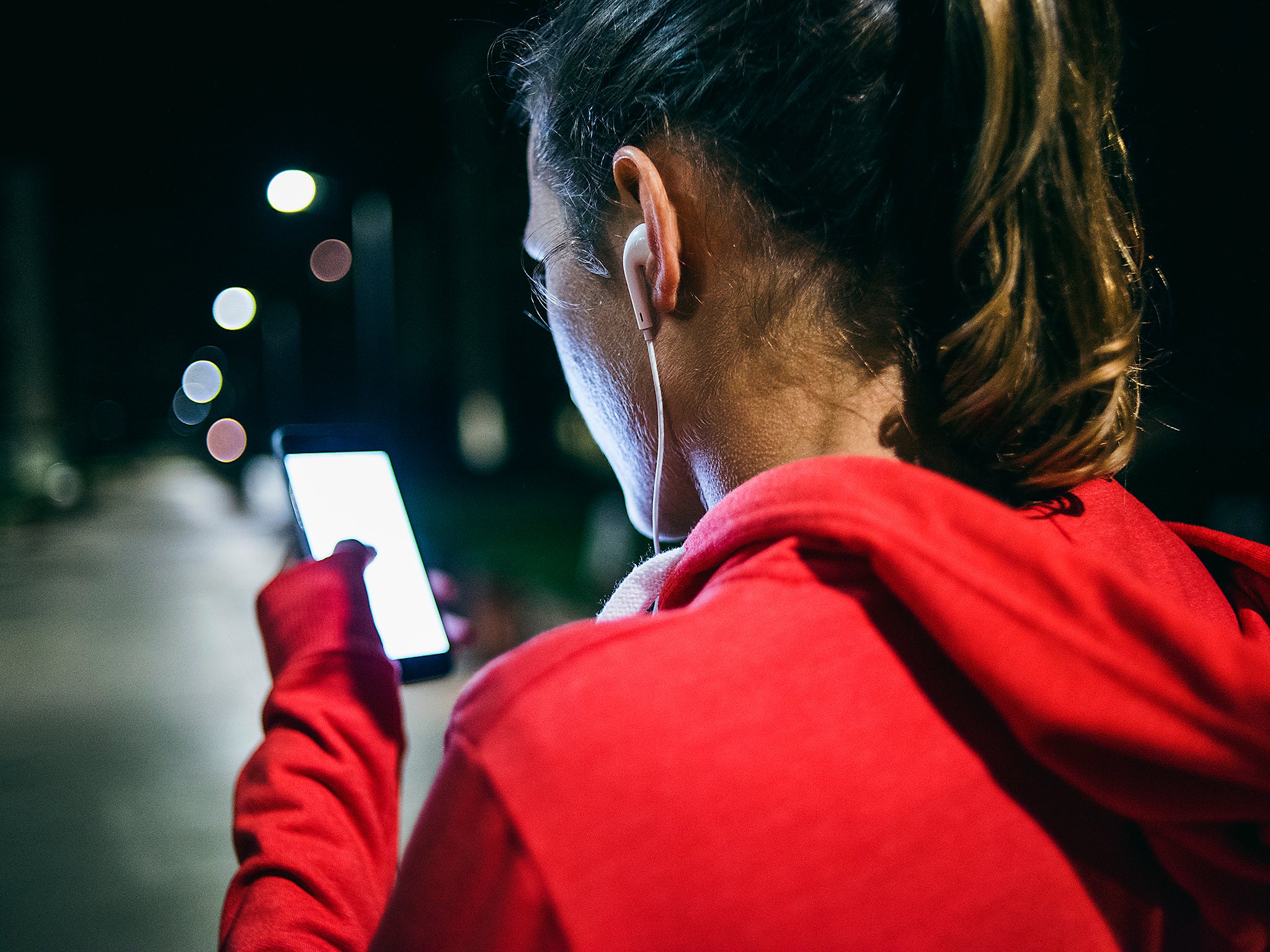 Lillian Constantine was using her phone as a torch as she walked home (file photo)