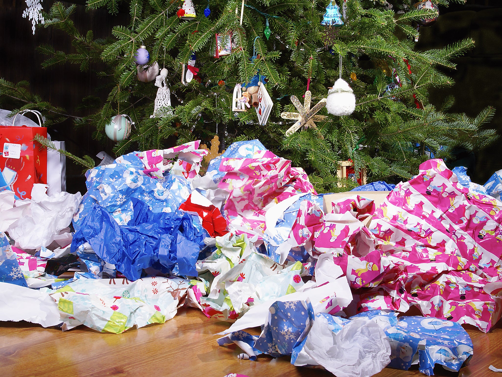 I realised I’d been an outsider to the traditional “magical” Christmas which seemed to mean children bombing it down the stairs and savagely ripping open boxes of future landfill