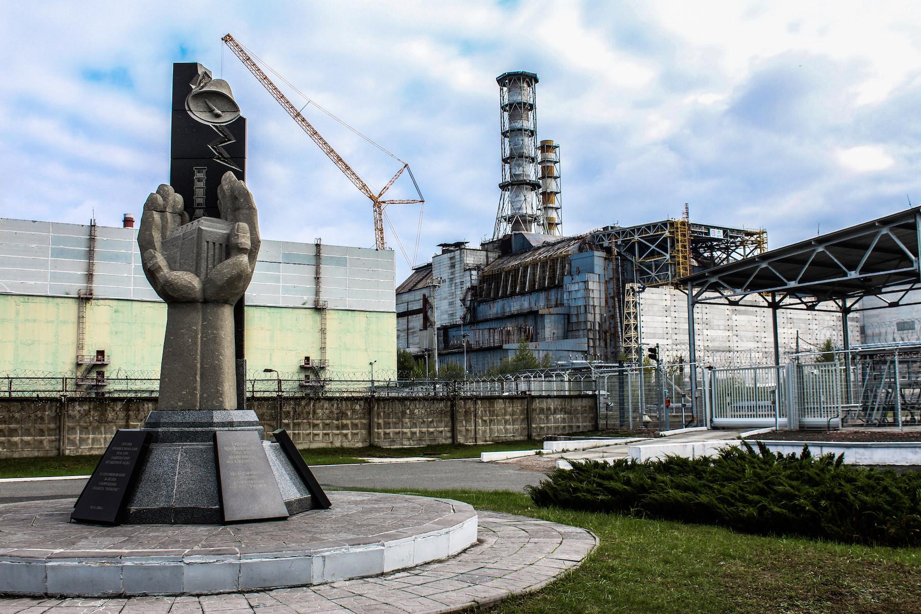 Reactor 4 of the Chernobyl Nuclear Power Plant was covered in November with a new protective sarcophagus