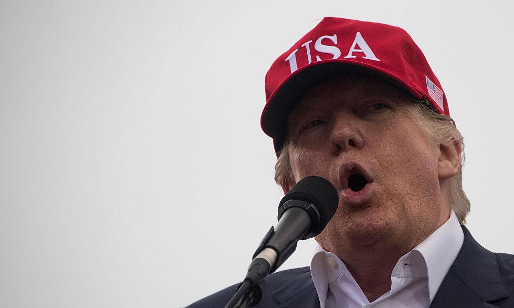 US President-elect Donald Trump addresses a 'Thank You Tour 2016' rally on December 17, 2016 in Mobile, Alabama.