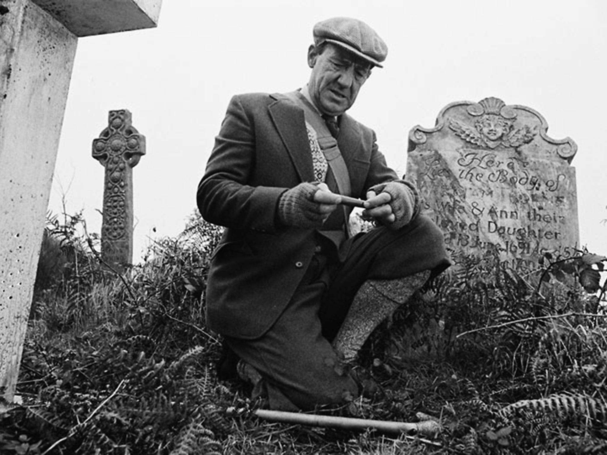 Michael Hordern in the BBC adaptation of James's story 'Whistle and I'll Come to You'