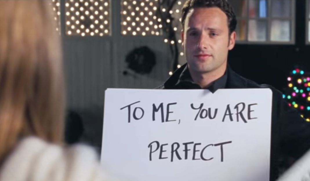 Andrew Lincoln's character mark professes his love for Juliet in 'Love, Actually' and isn't a bit creepy at all