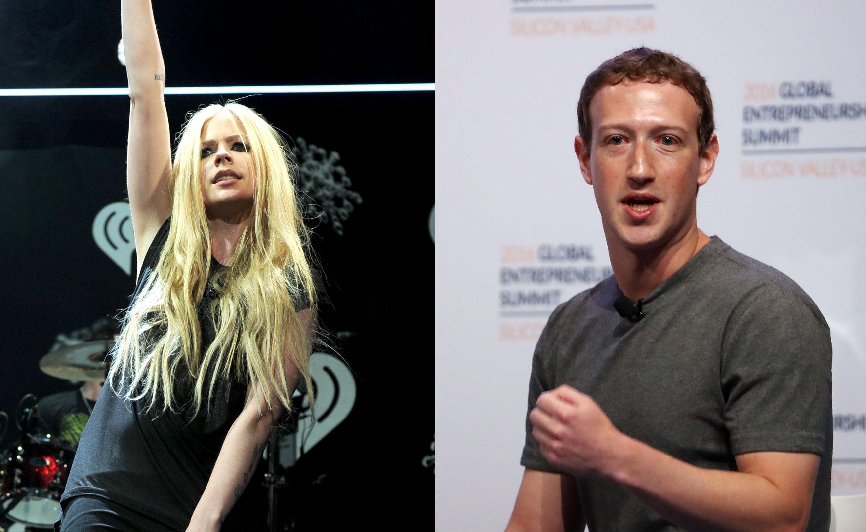 Avril Lavigne, Mark Zuckerberg