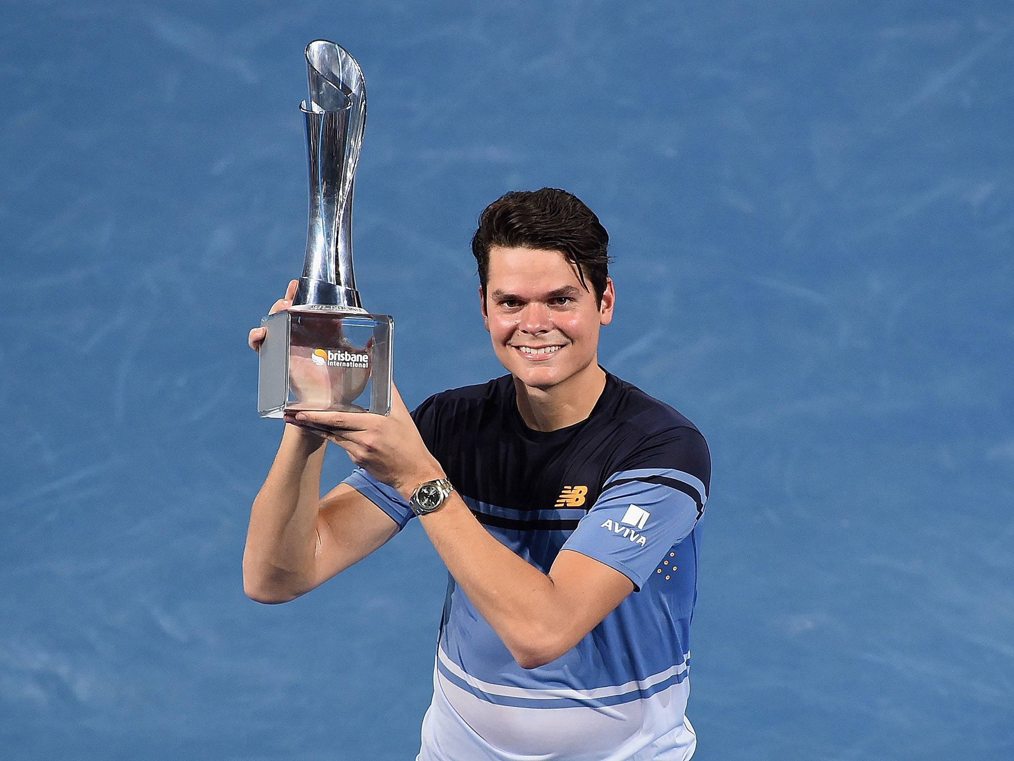 Milos Raonic at the Brisbane International