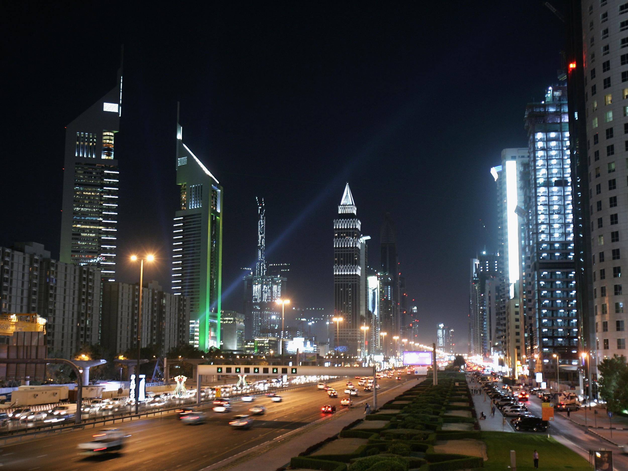 The iconic Emirates Towers in Dubai