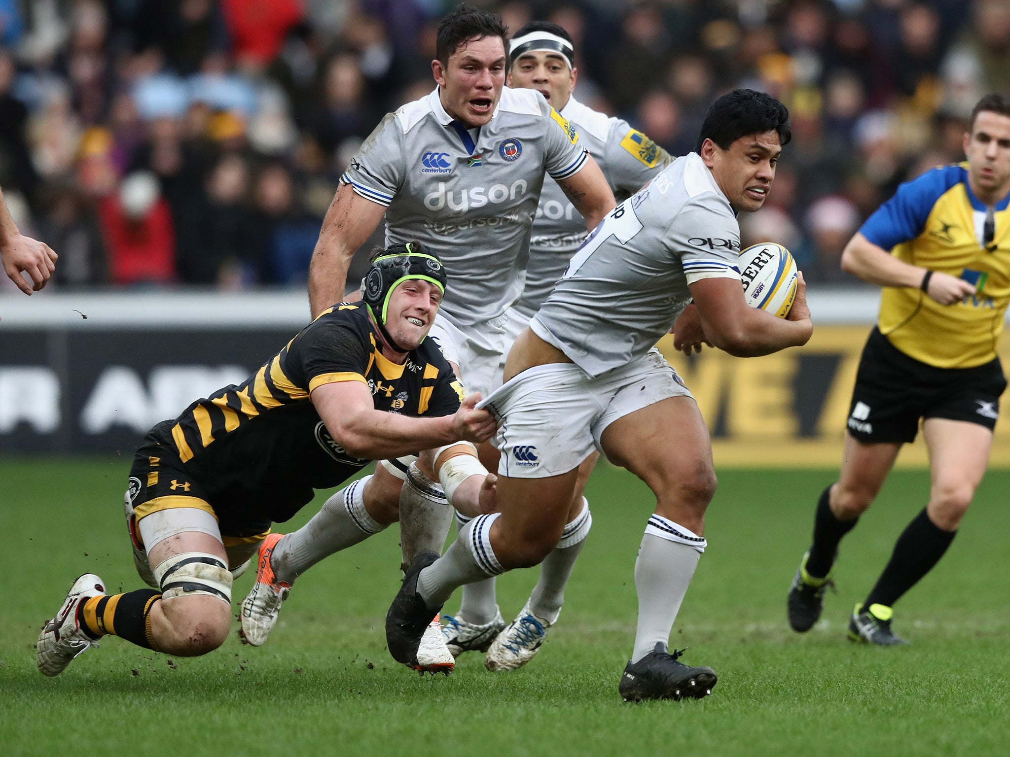 Bath rallied at the end, Tapaui's try earning a bonus point