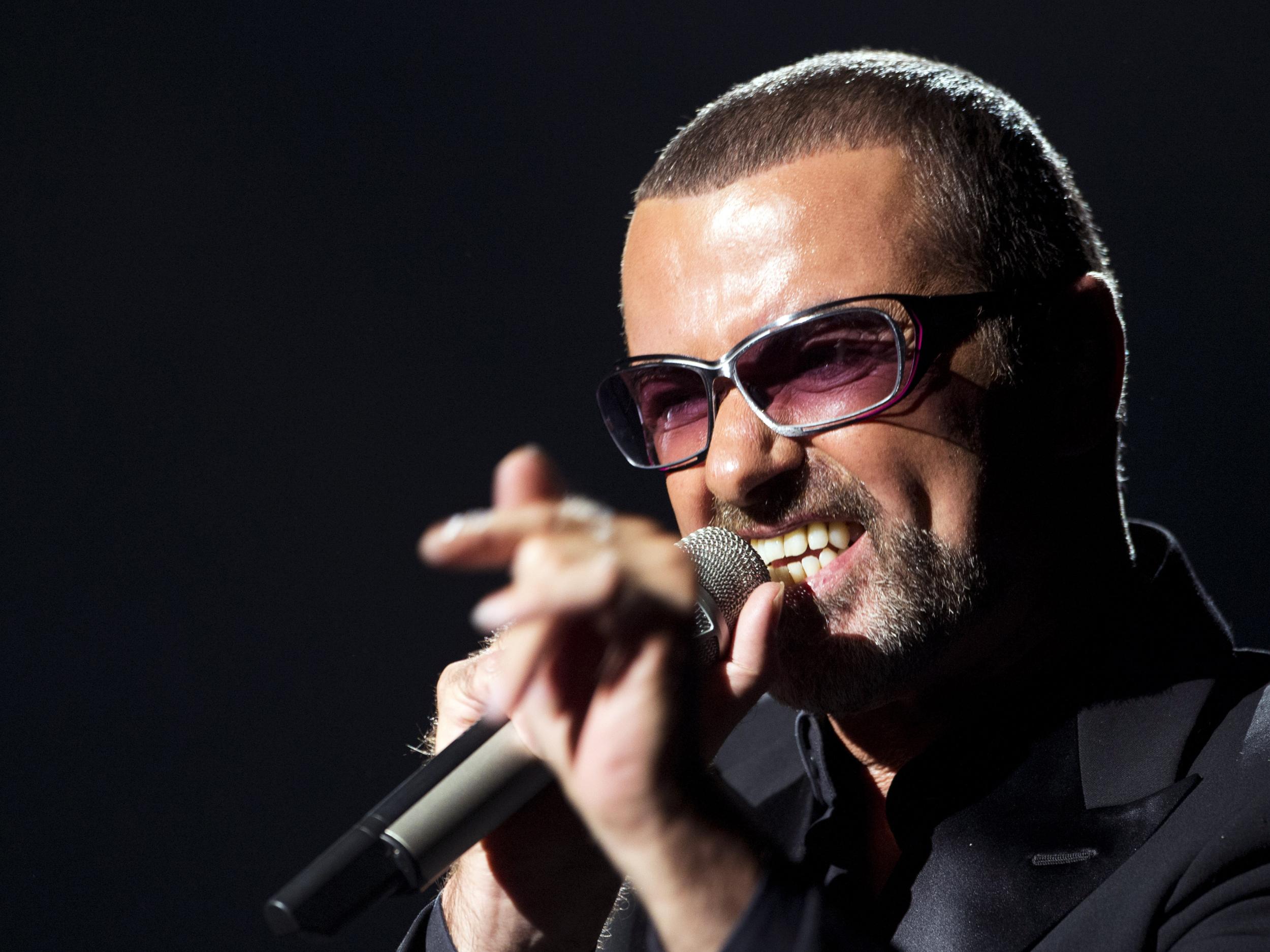 British singer George Michael performs on stage during a charity gala in 2012