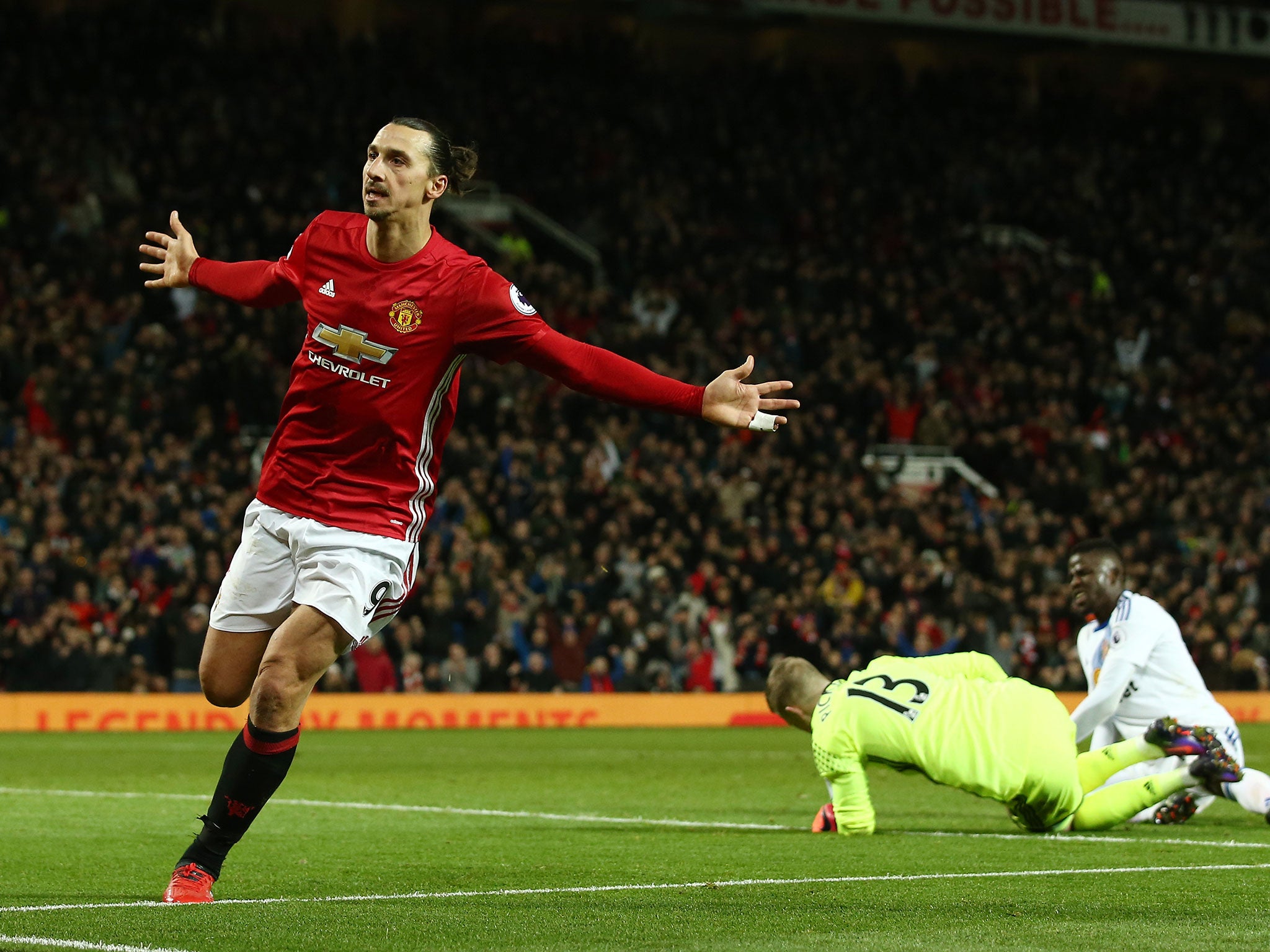 Ibrahimovic finally put away one of his chances, doubling United's lead late on