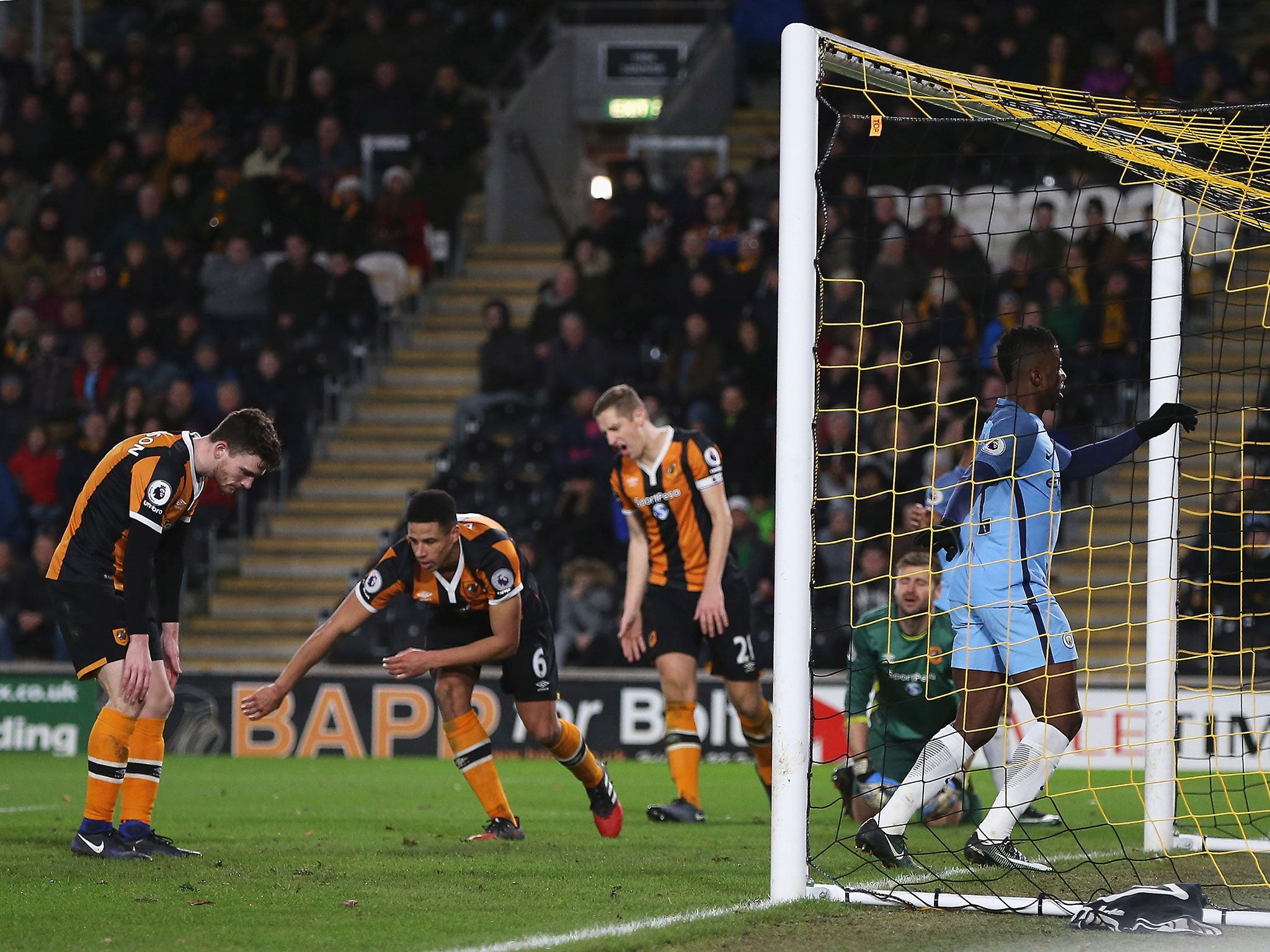 Davies converted Sterling's cross into his own net on the stroke of full-time