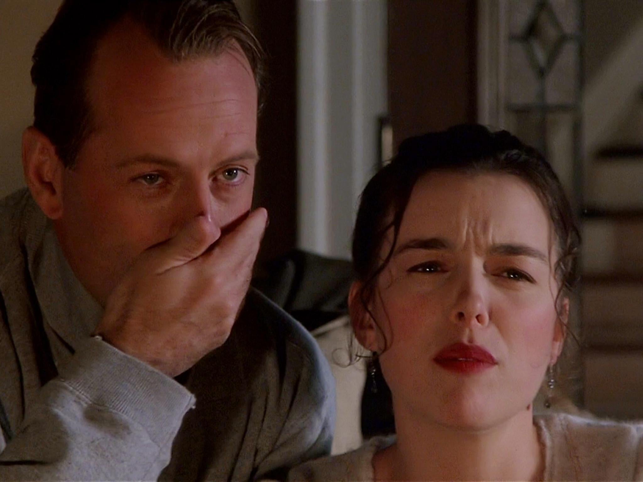 A scene from film 'Sixth Sense', with Olivia Williams and Bruce Willis