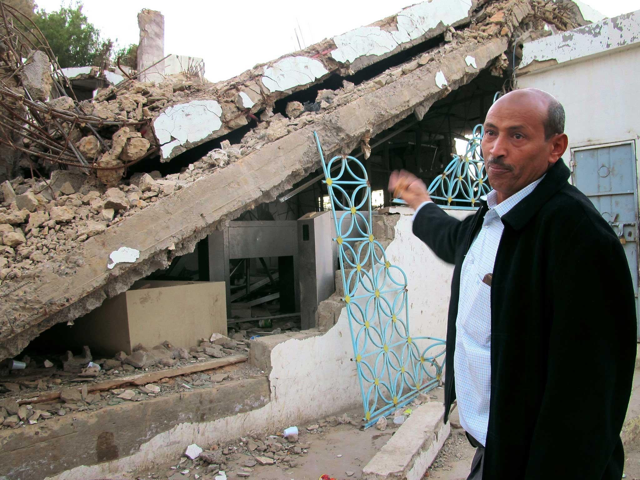 The cement factory in Amran where Abdullah al-Haimi worked was destroyed by a Saudi-led coalition air strike