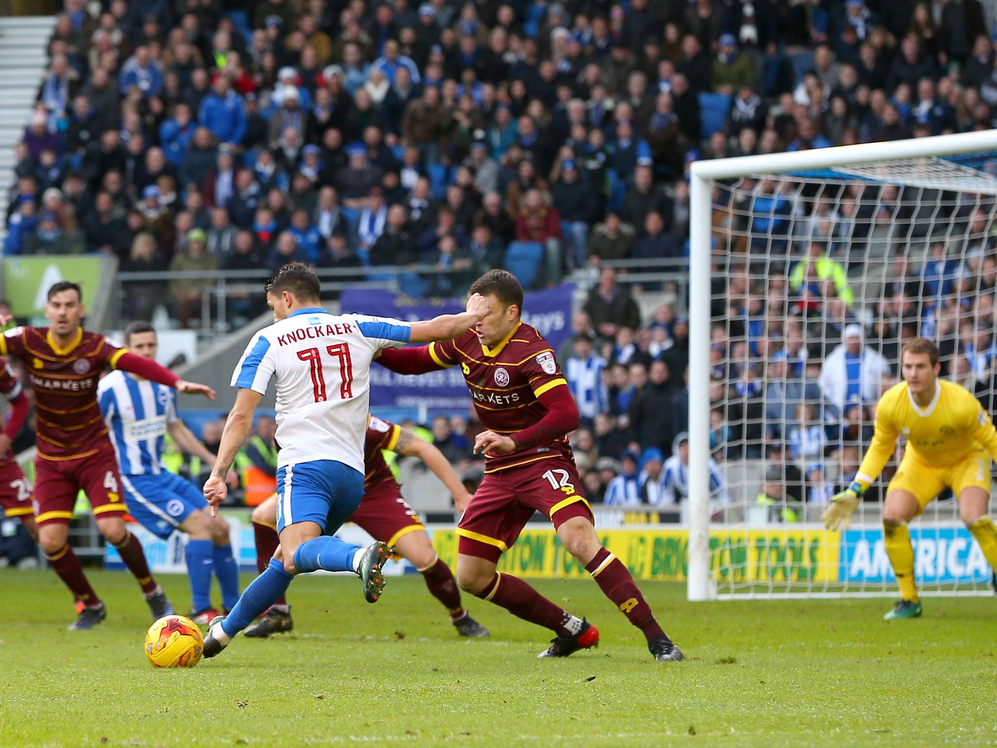 Anthony Knockaert scores Brighton's third