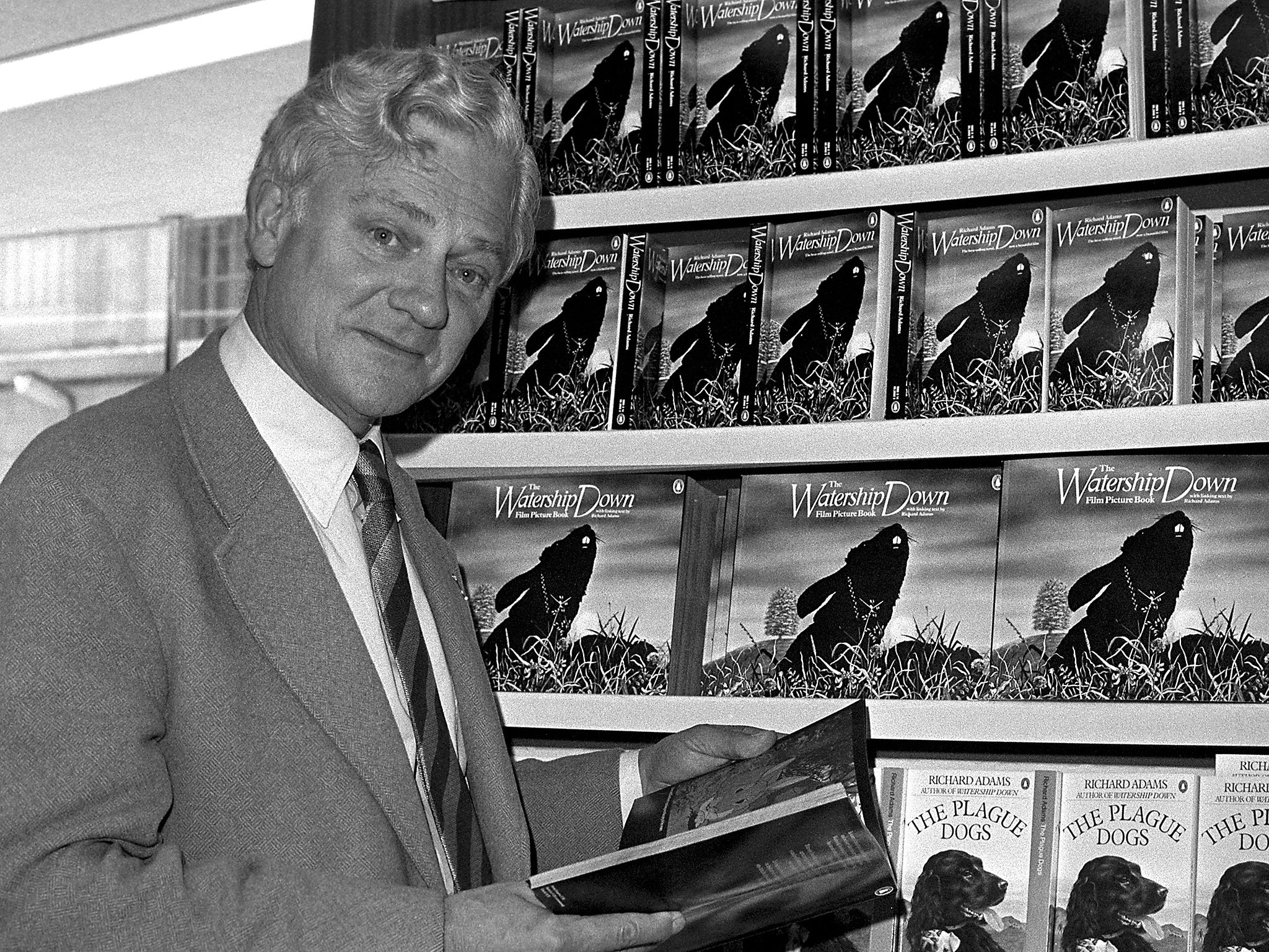 Watership Down author Richard Adams who has died aged 96 (PA wire)