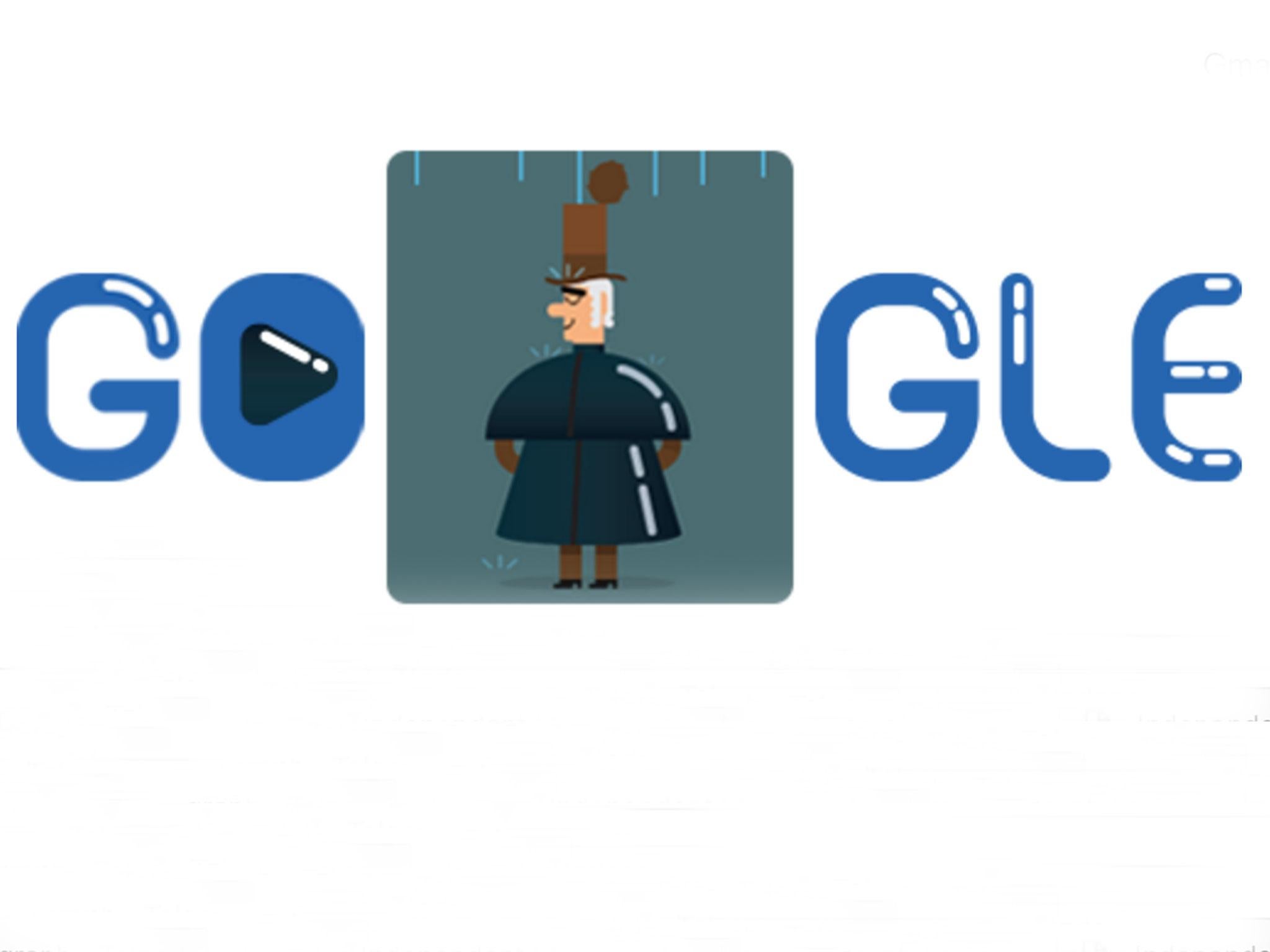 Today's Google Doodle celebrating Charles Macintosh