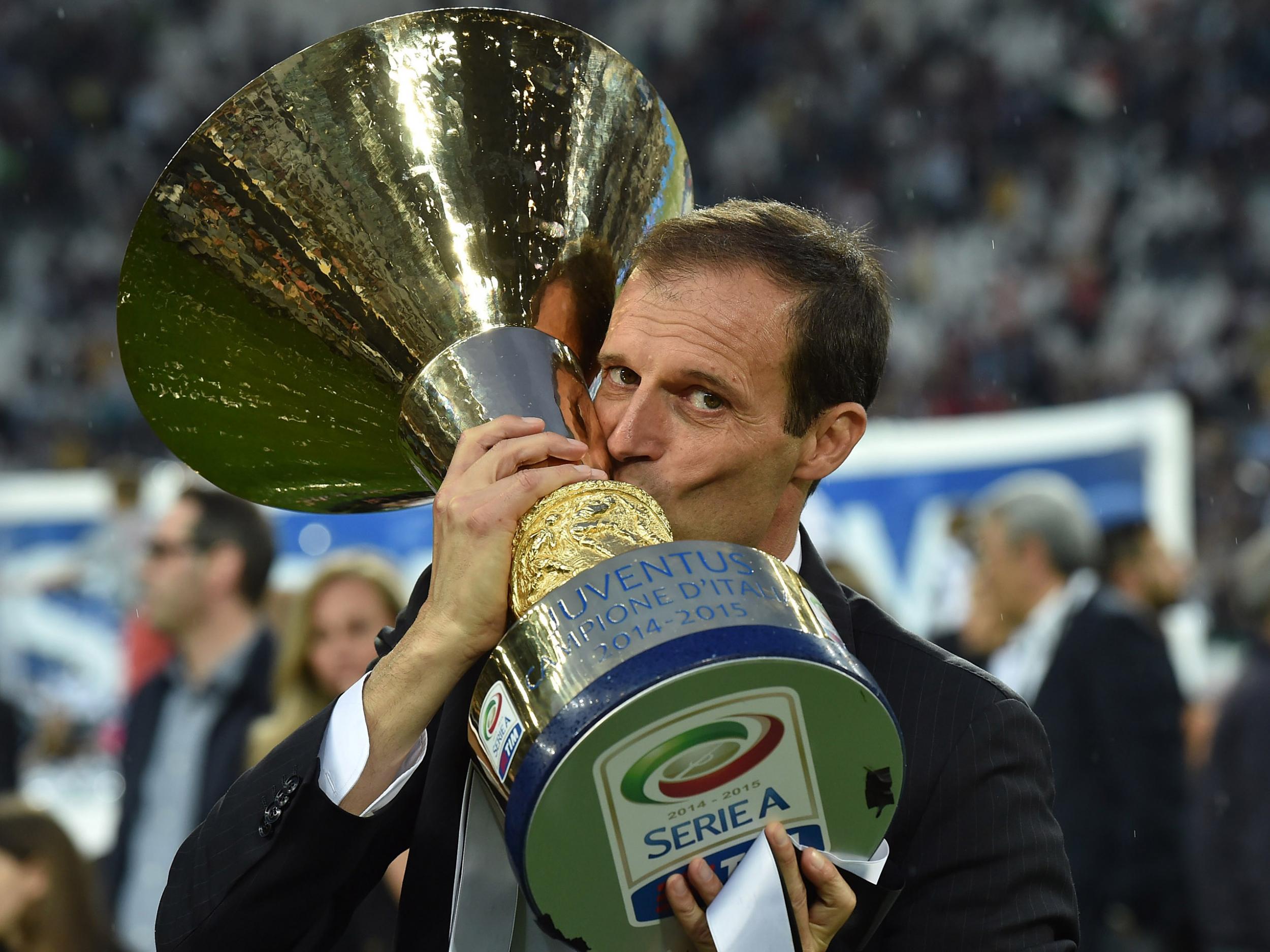 Allegri is on course for a third consecutive Serie A title with Juventus