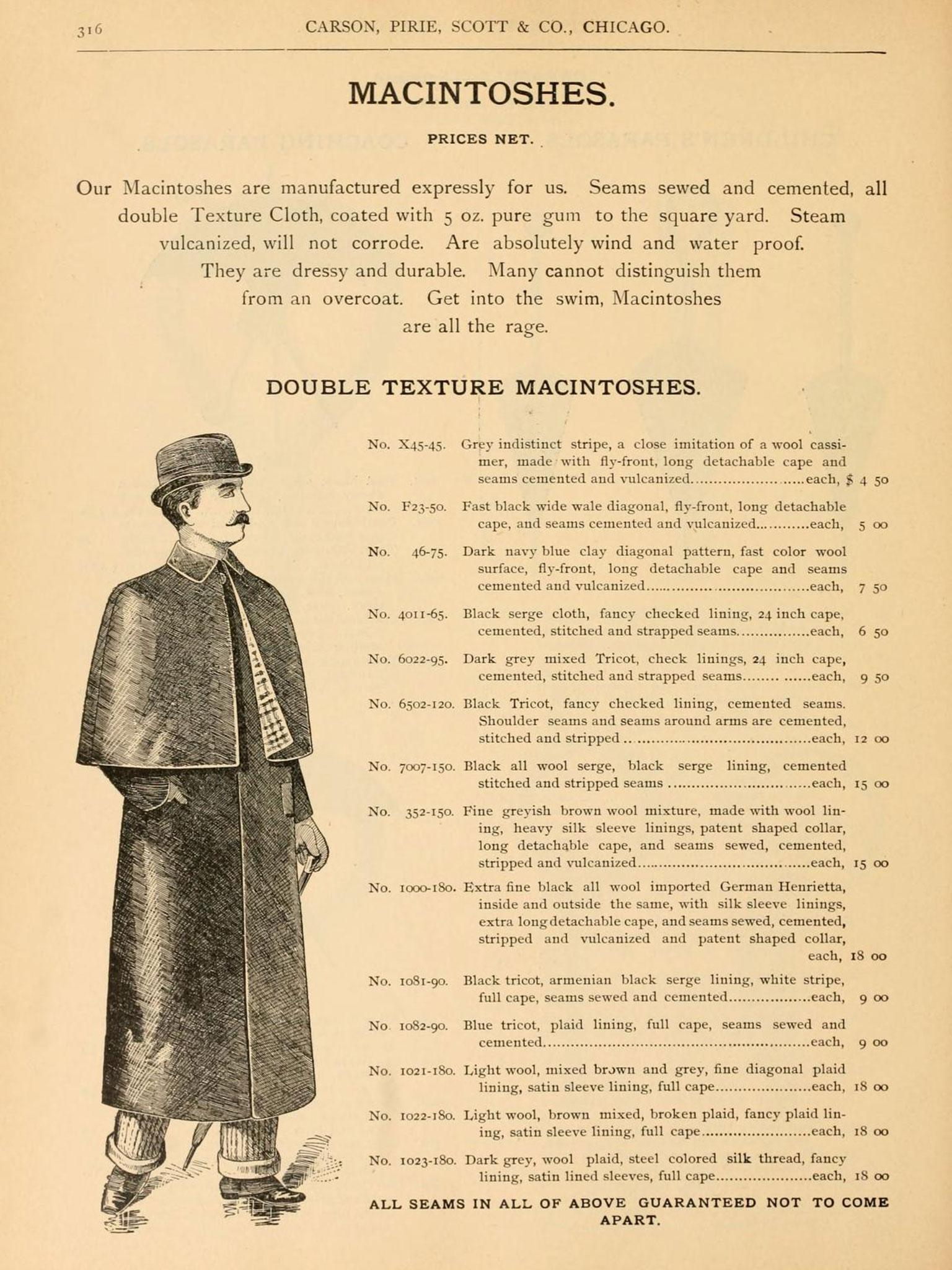 An advert for the Macintosh in Carson, Pirie, Scott &amp; Co's 1893 catalogue