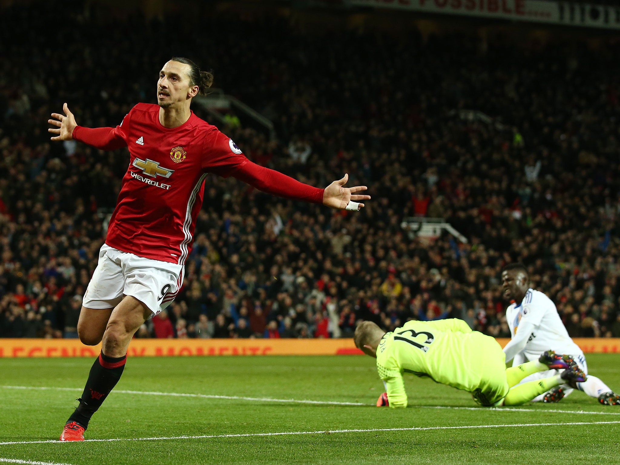 Ibrahimovic has scored a total of 17 goals in all competitions for United