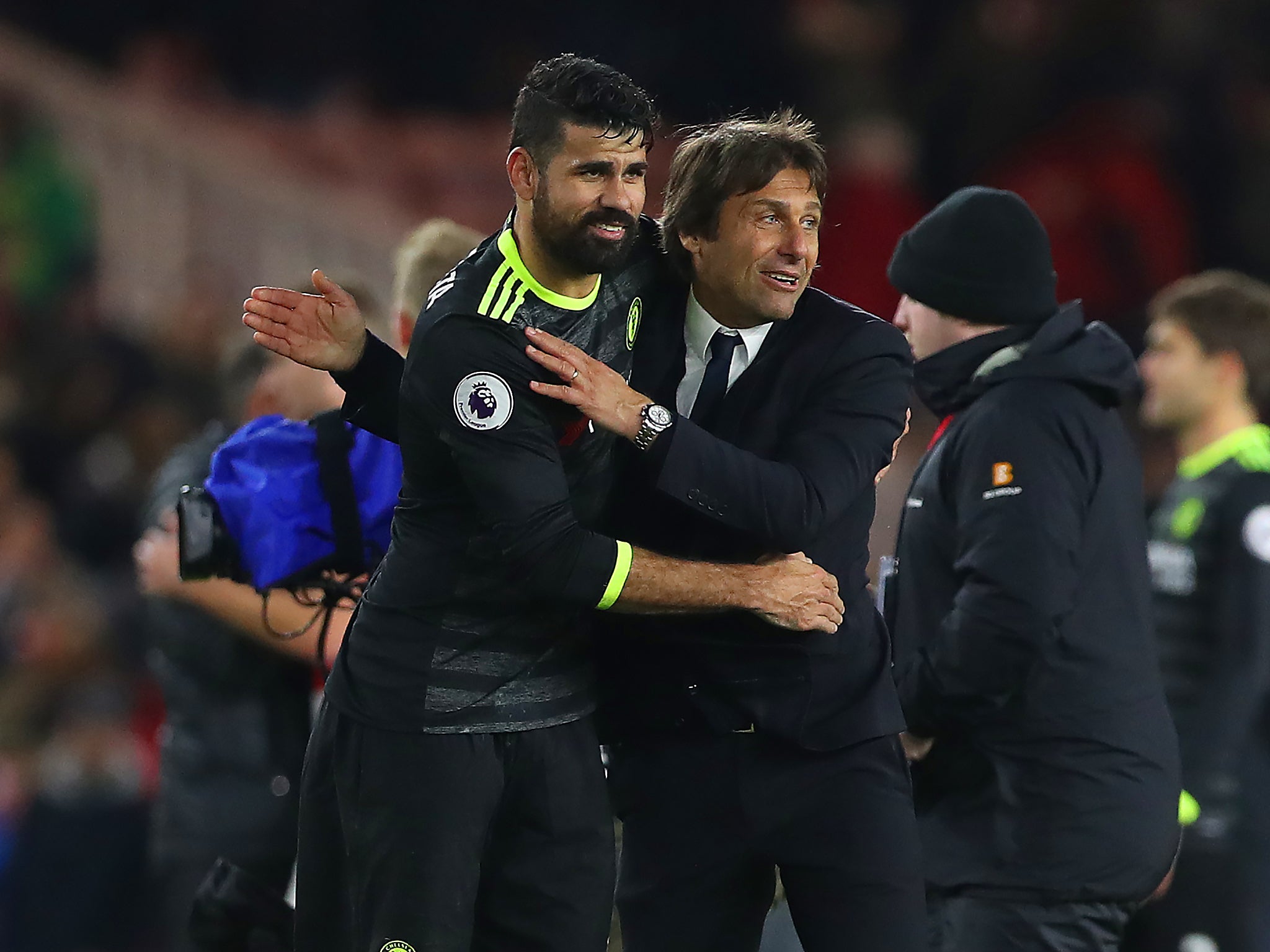 Diego Costa has a strong relationship with Antonio Conte