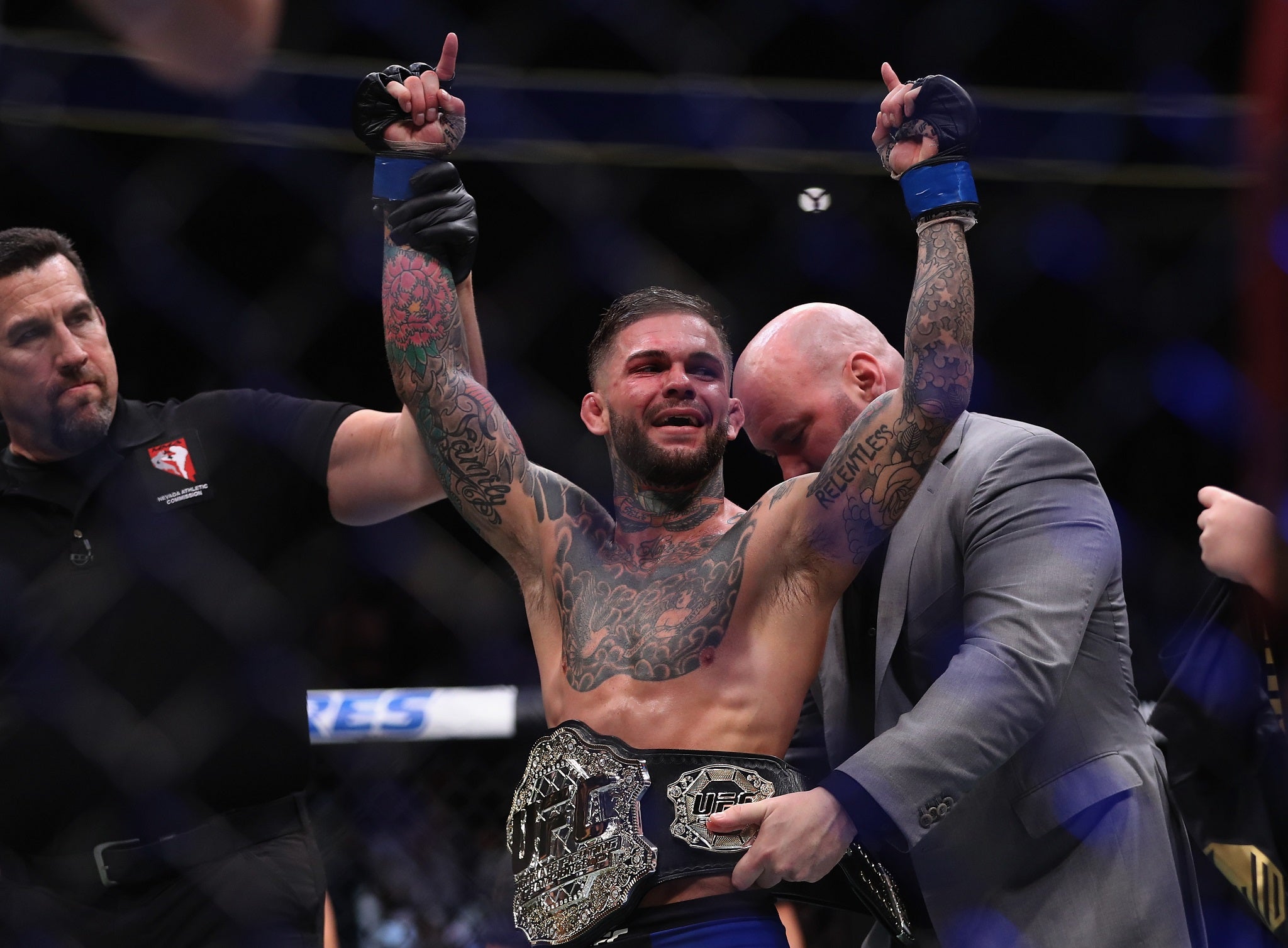 Garbrandt won the UFC bantamweight title with a clinic against Dominick Cruz in 2016