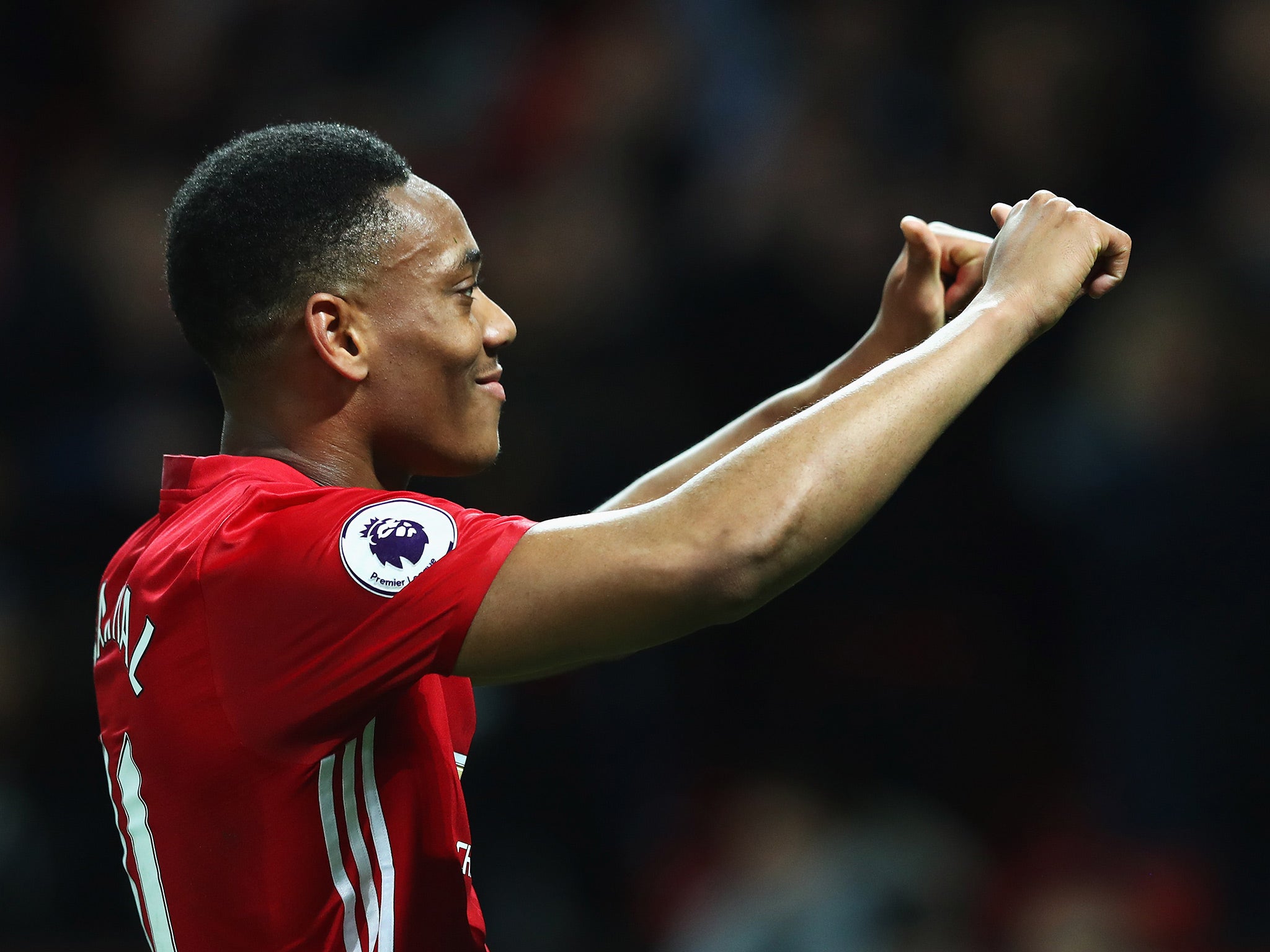 Martial notched the equaliser after Ibrahimovic's knockdown